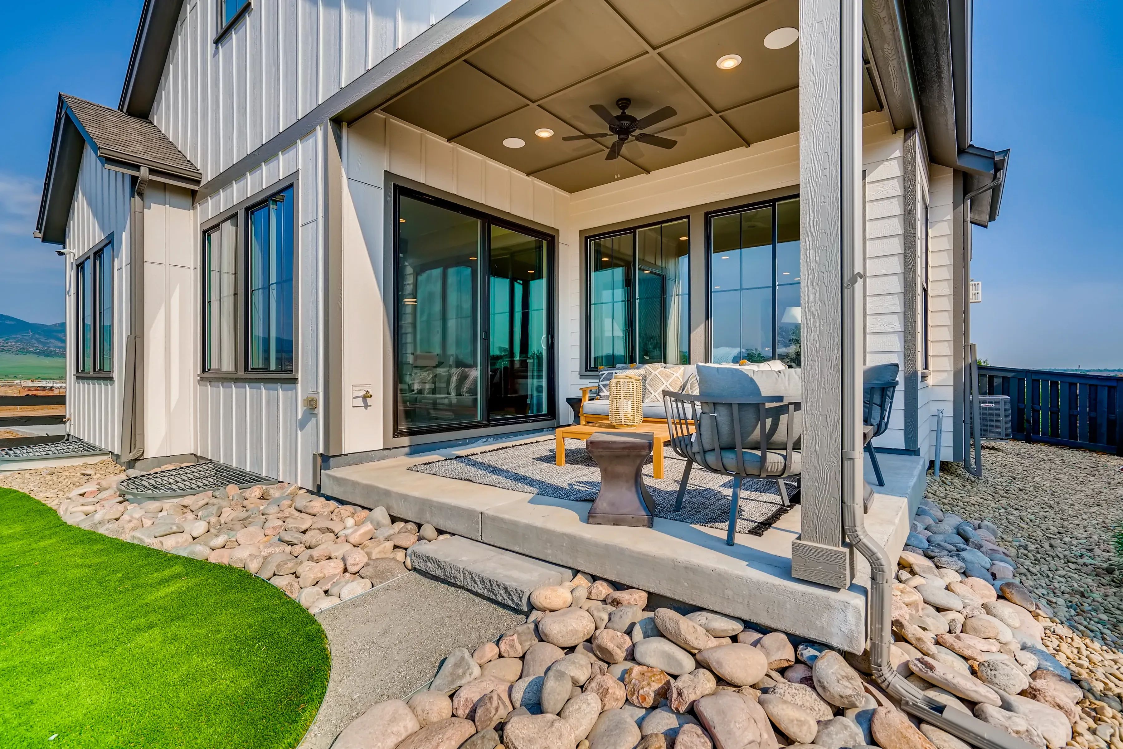 Amber Light Backyard