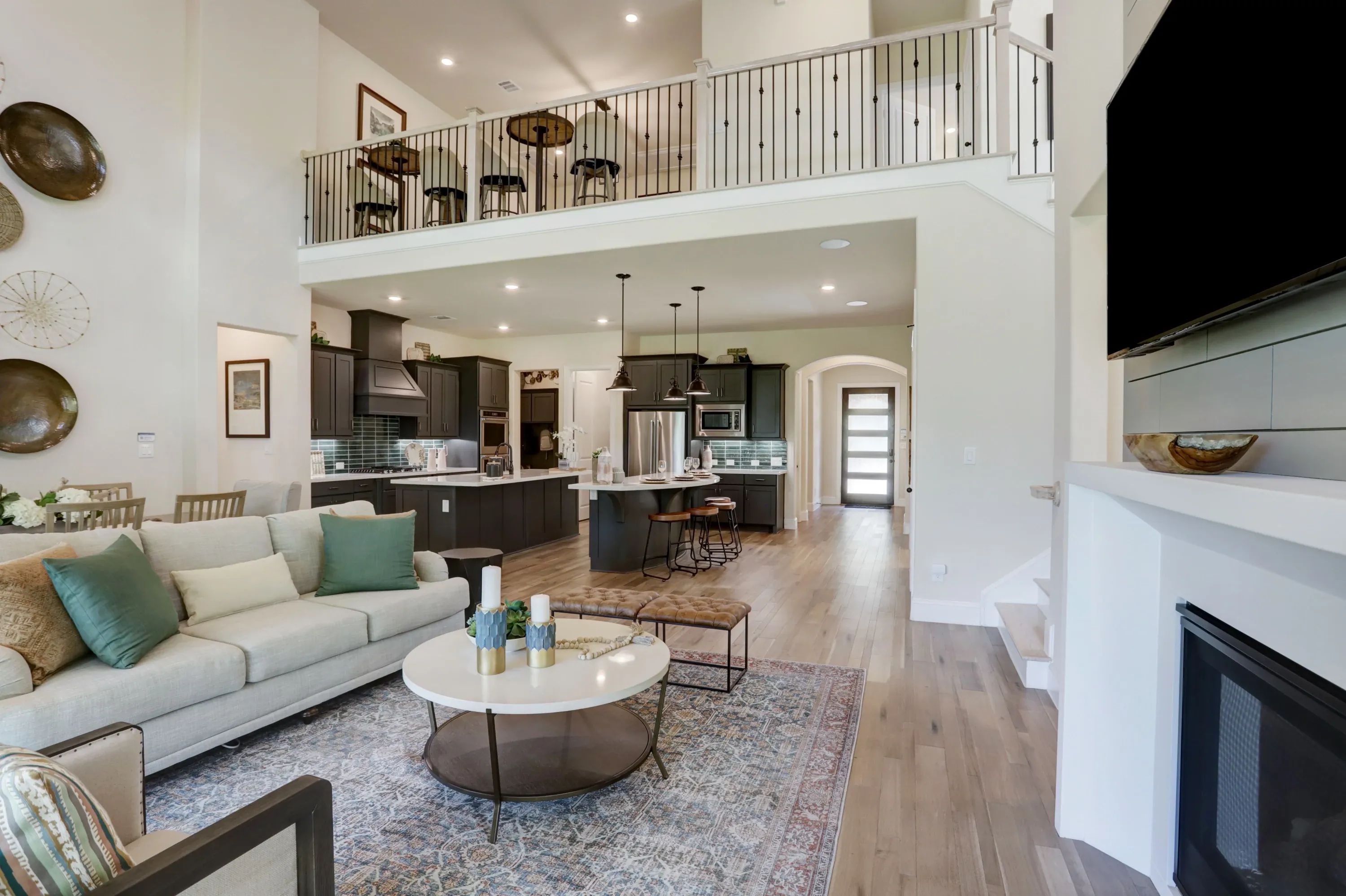 Plan 5051 living room - staged