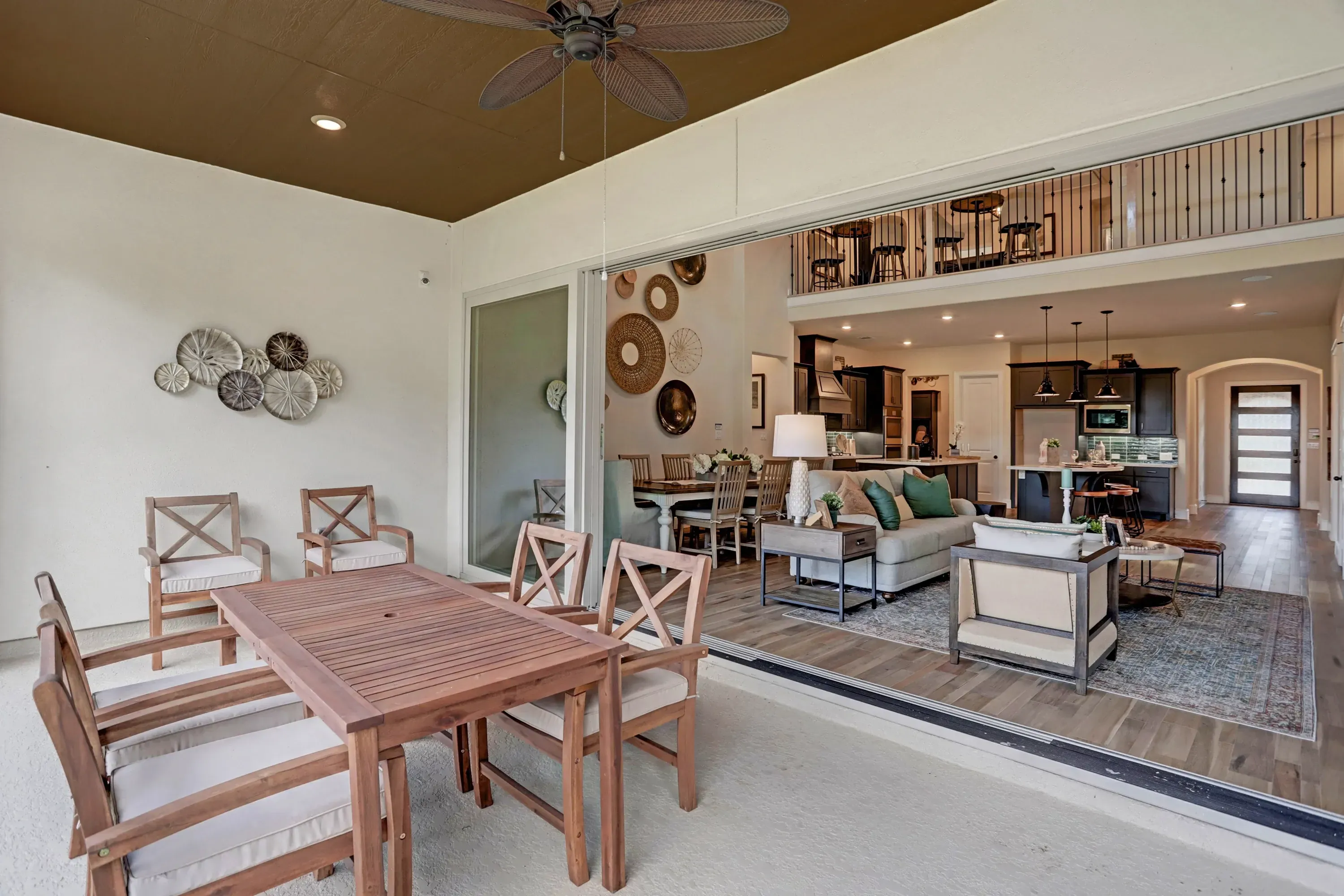 Plan 5051 outdoor living - staged