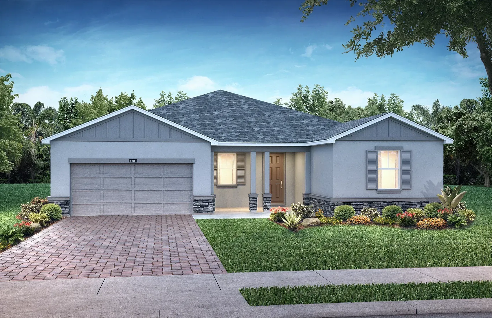 Ext D: Farmhouse; Color Scheme 1
