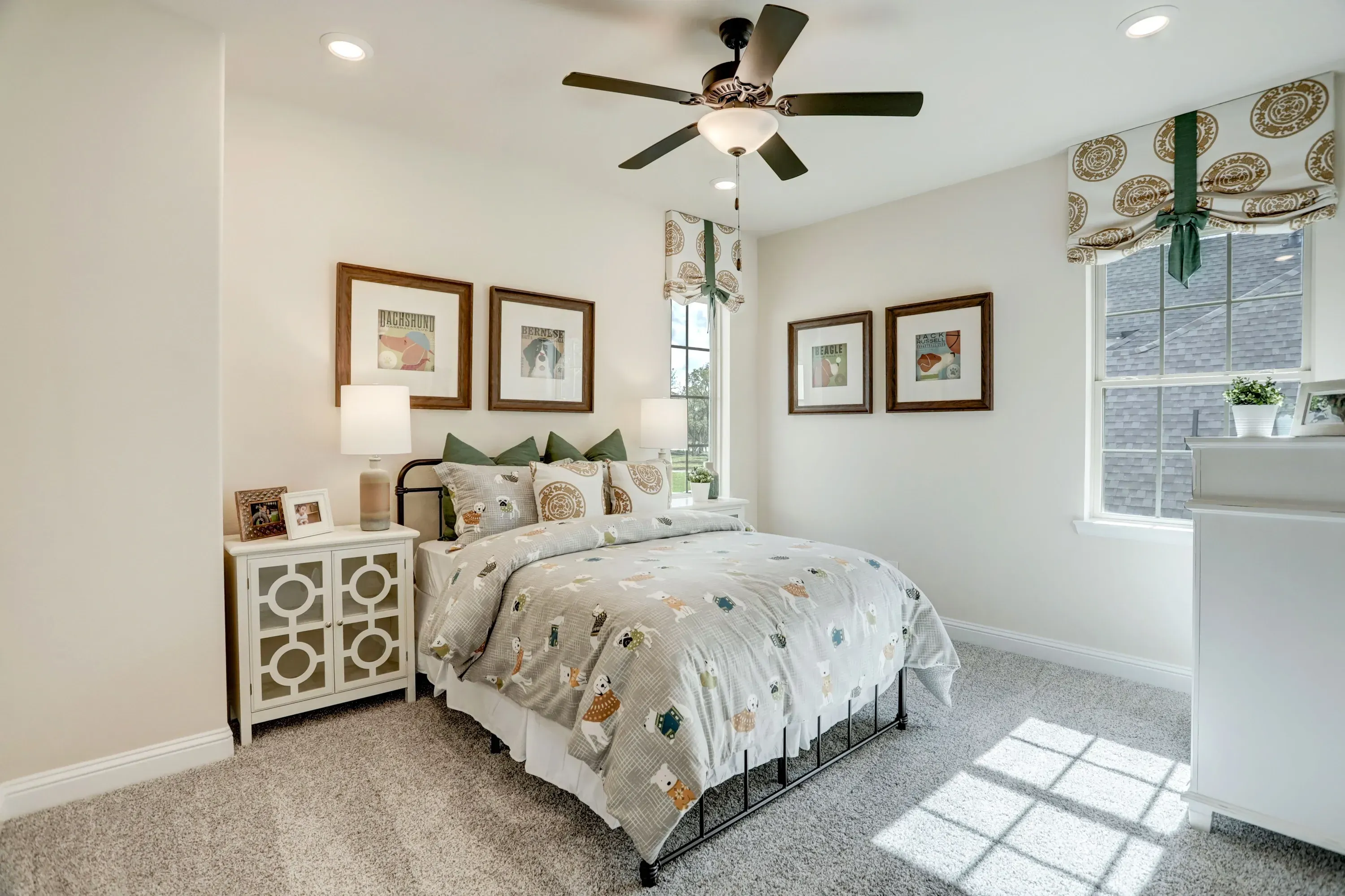 Plan 5051 bedroom - staged