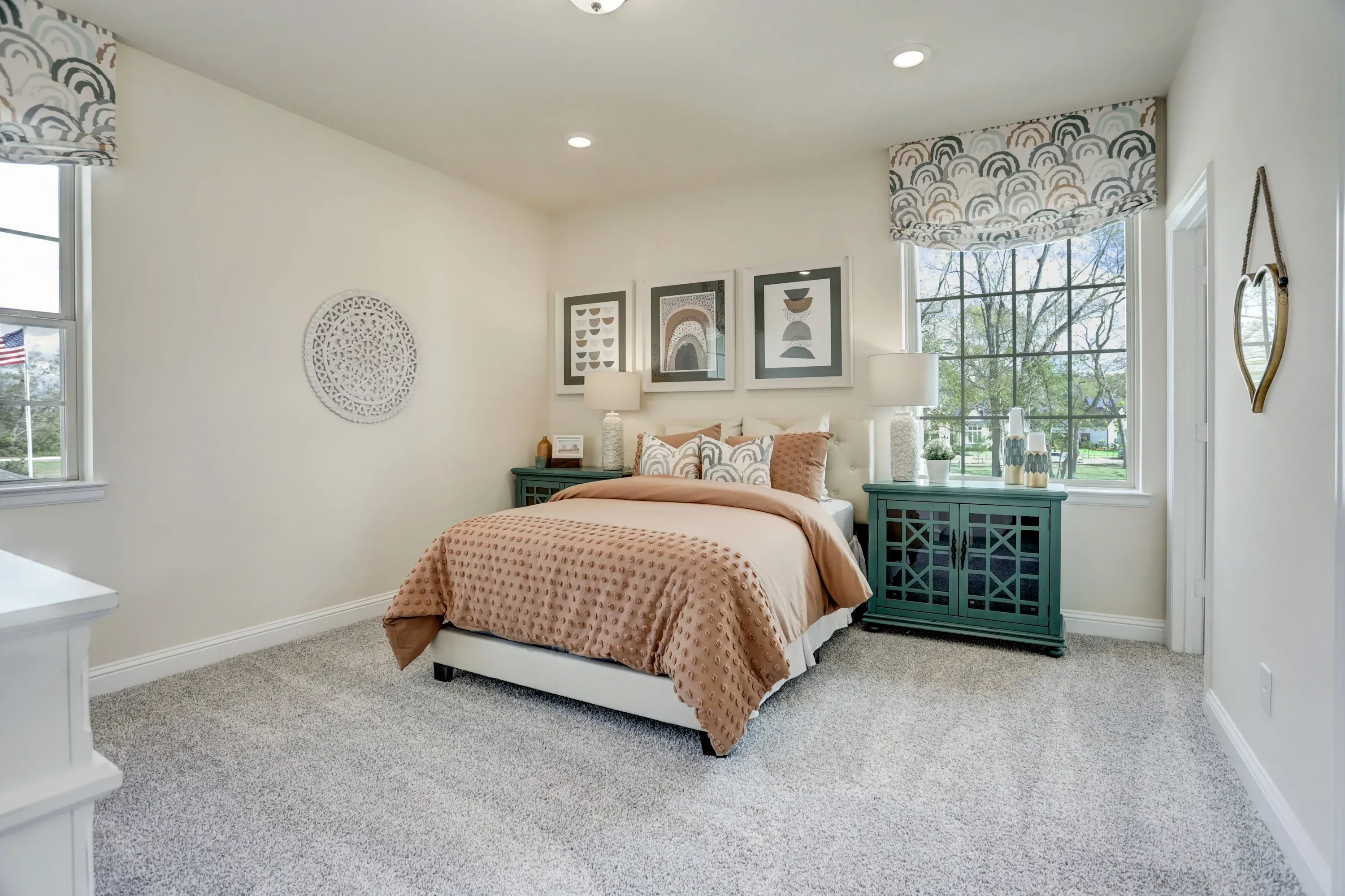 Plan 5051 bedroom - staged