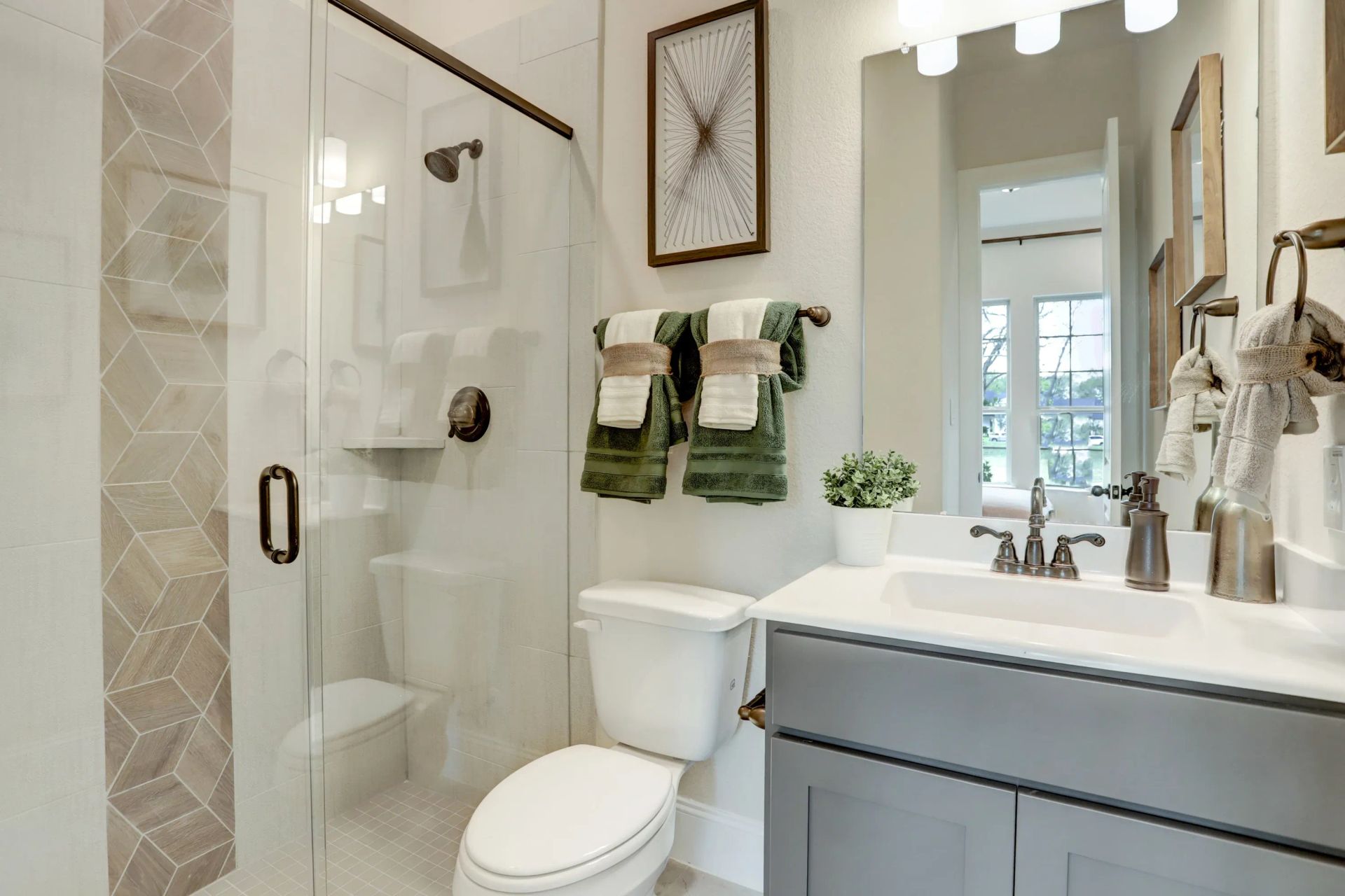 Plan 5051 bathroom - staged