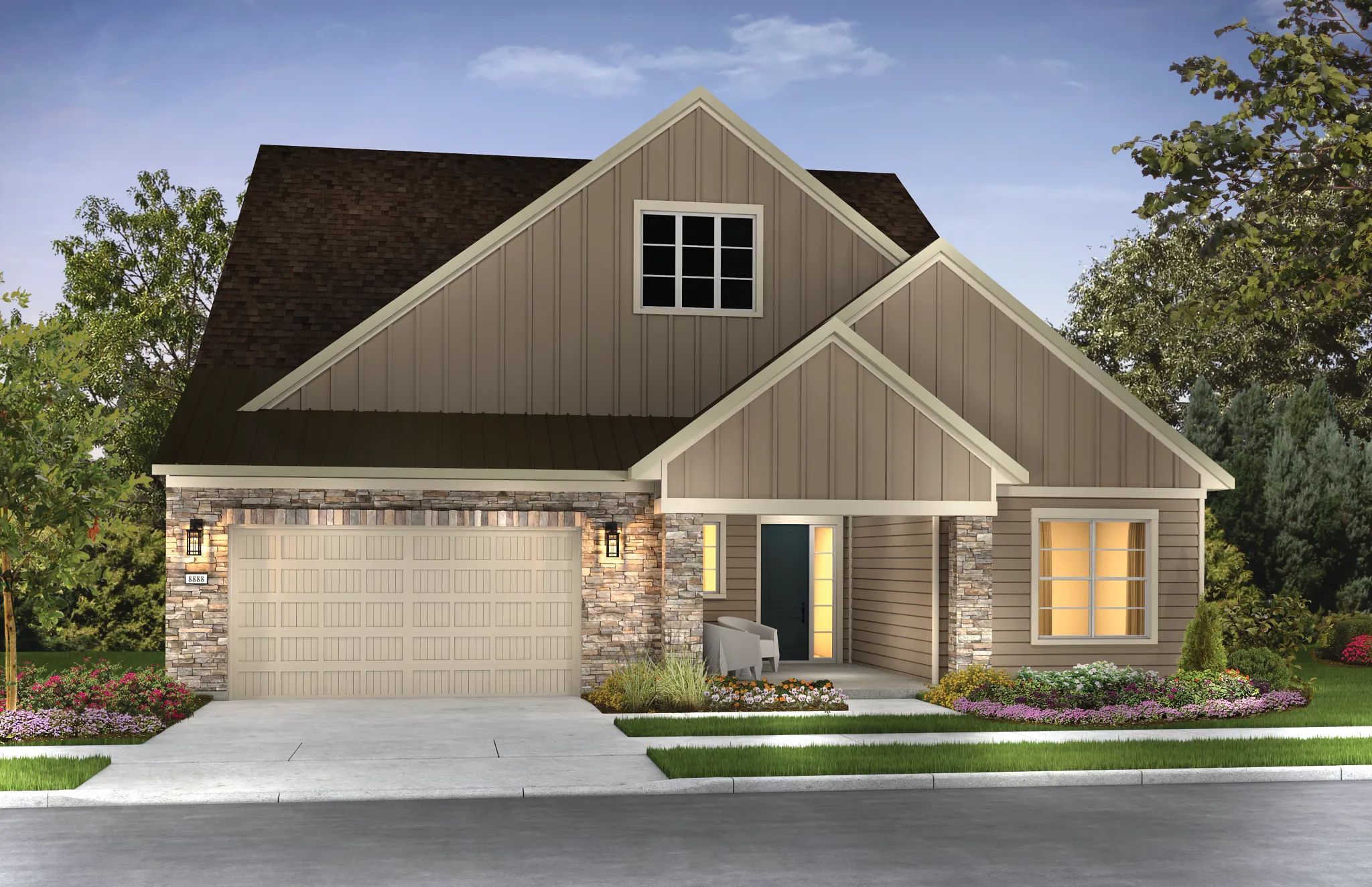 Ext C: Contemp Vineyard; Color