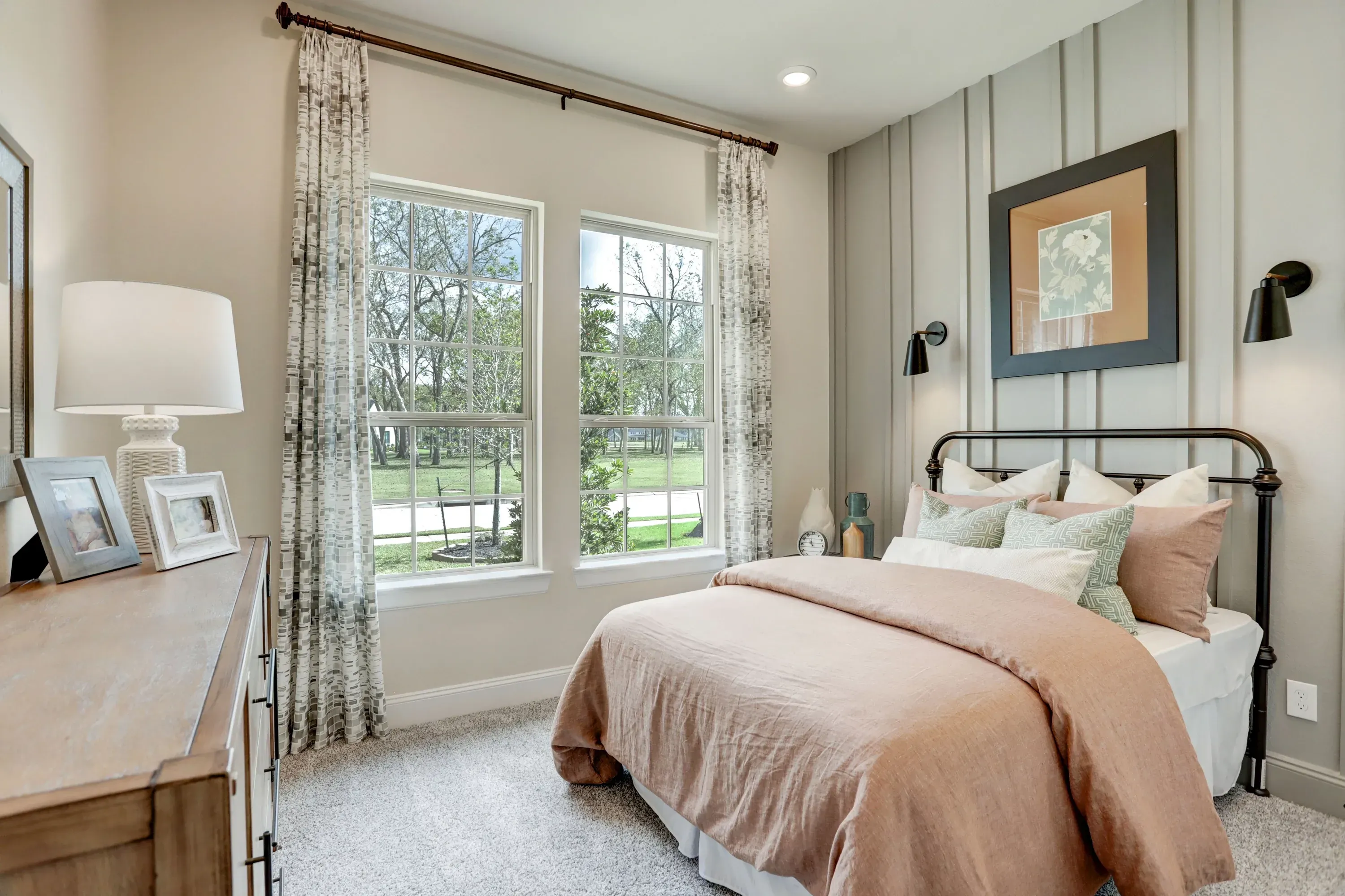 Plan 5051 bedroom - staged