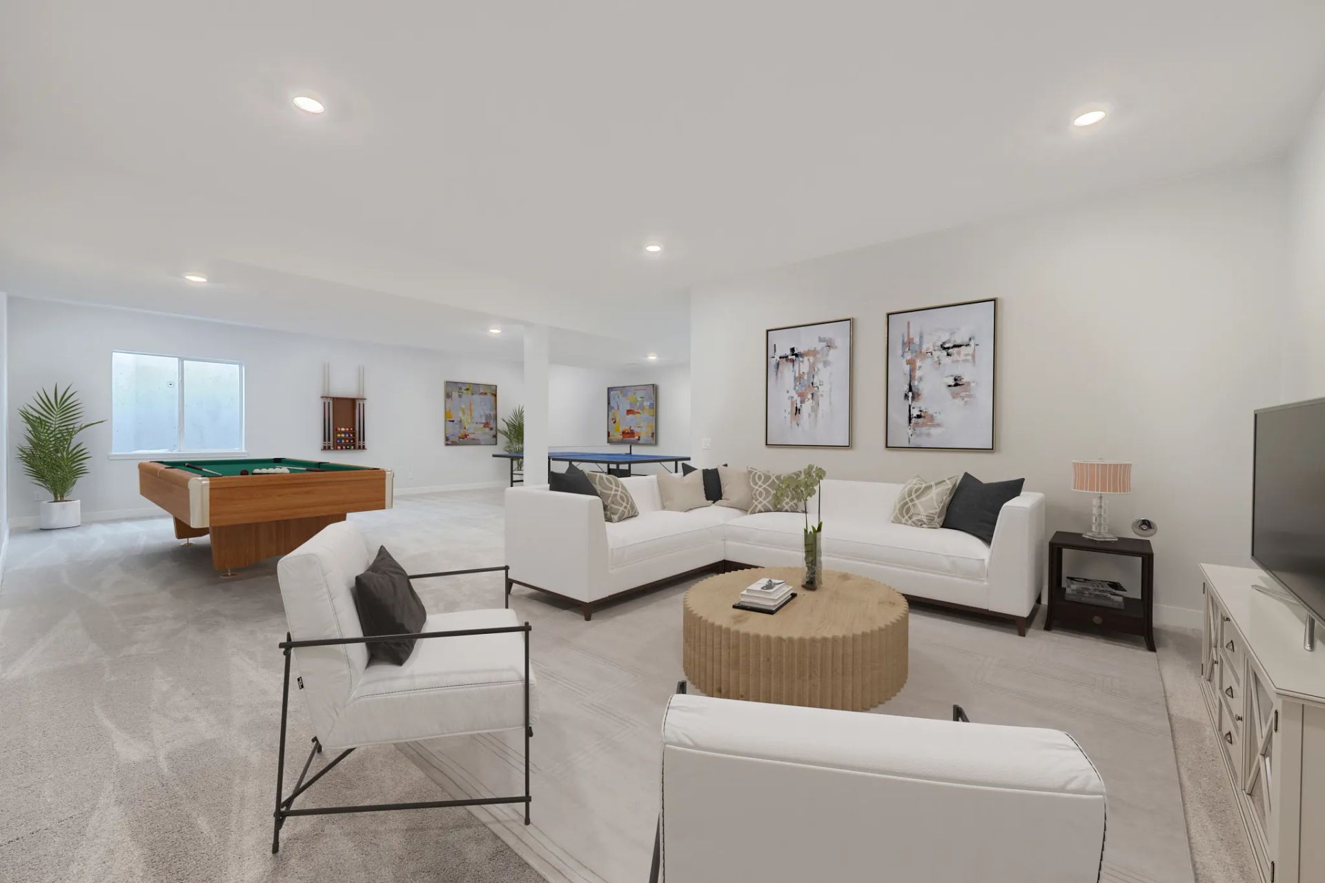Stevie - Finished Basement Rec Room - Virtually St
