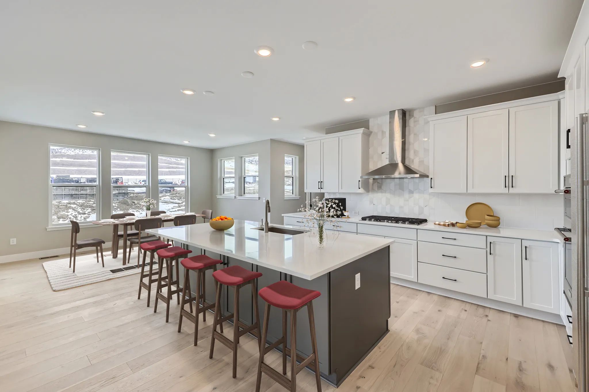 Kitchen + Dining - Virtually Staged