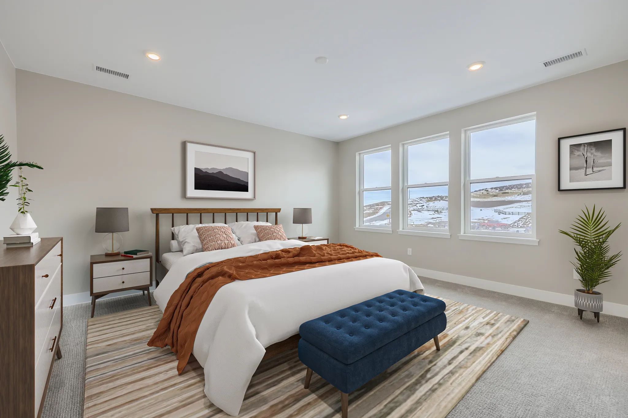Primary Bedroom - Virtually Staged