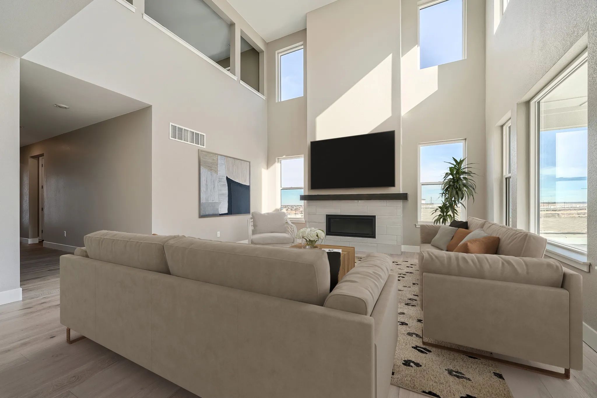 Rickie Plan Great Room - Virtually Staged