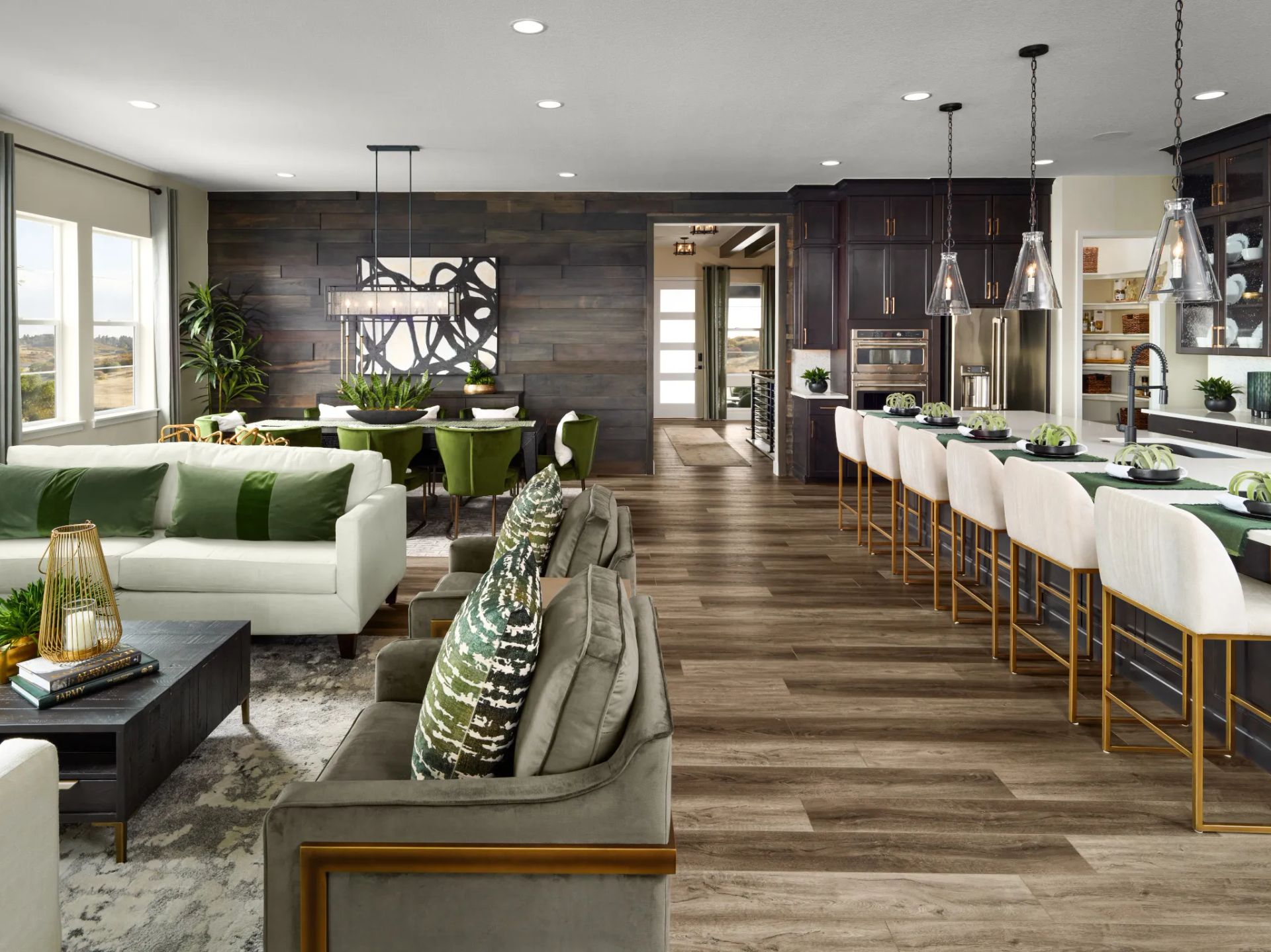 Great Room, Kitchen, Dining Room