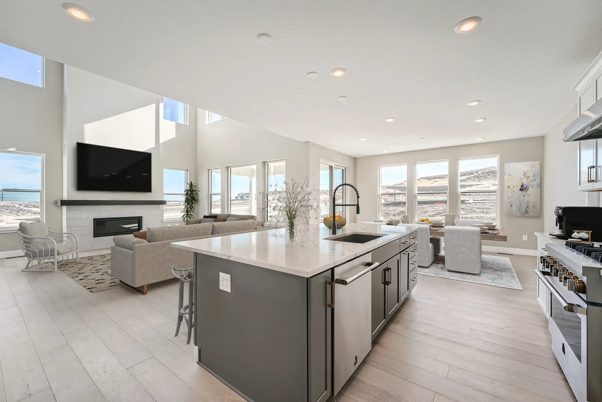 Rickie Plan Kitchen, Great Room + Dining - Virtual