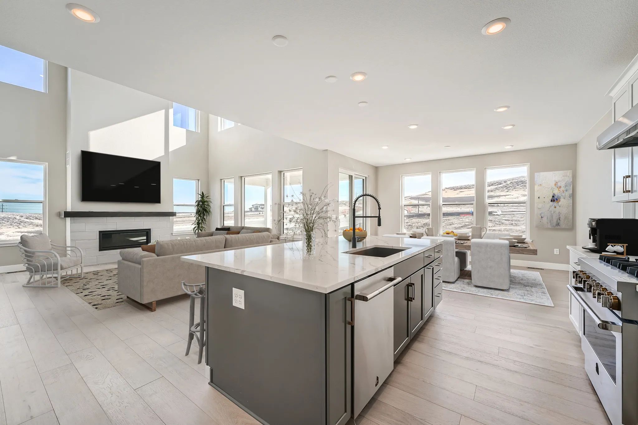 Rickie Plan Kitchen, Great Room + Dining - Virtual