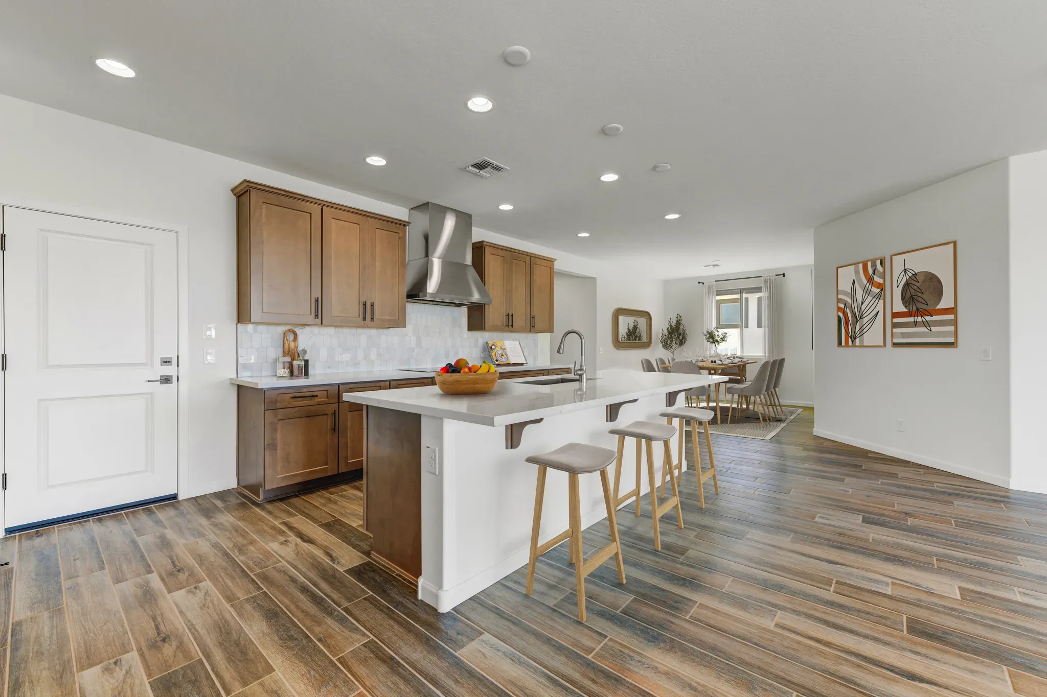 Virtually Staged Kitchen & Dining
