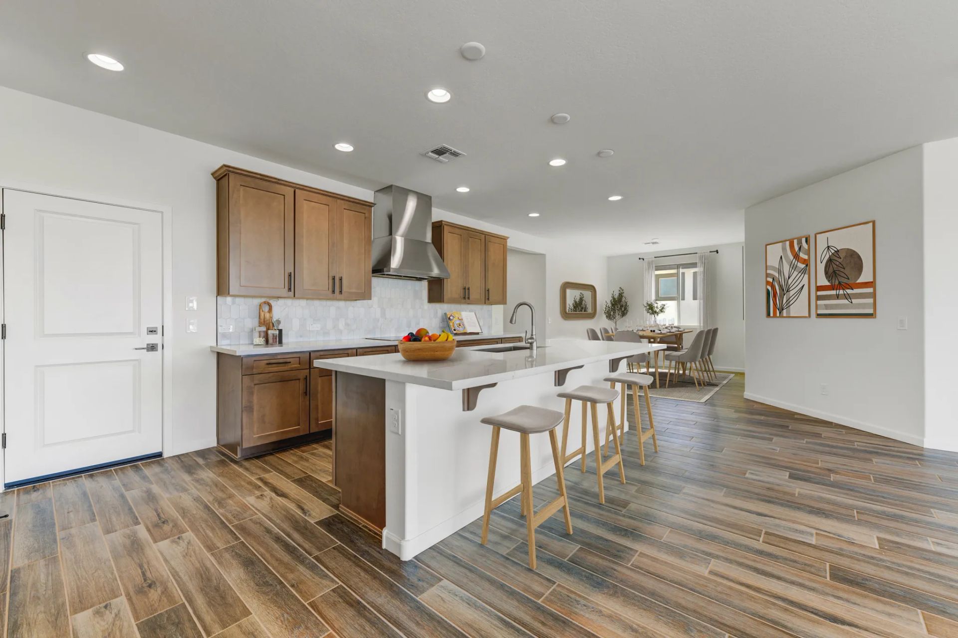 Virtually Staged Kitchen & Dining