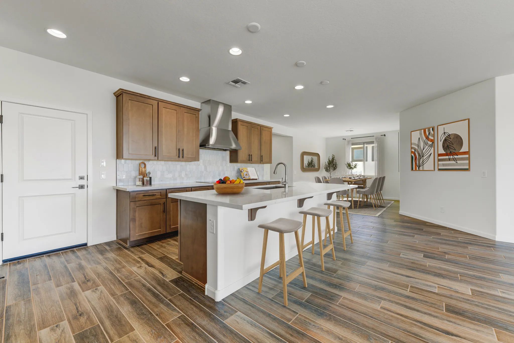 Virtually Staged Kitchen & Dining