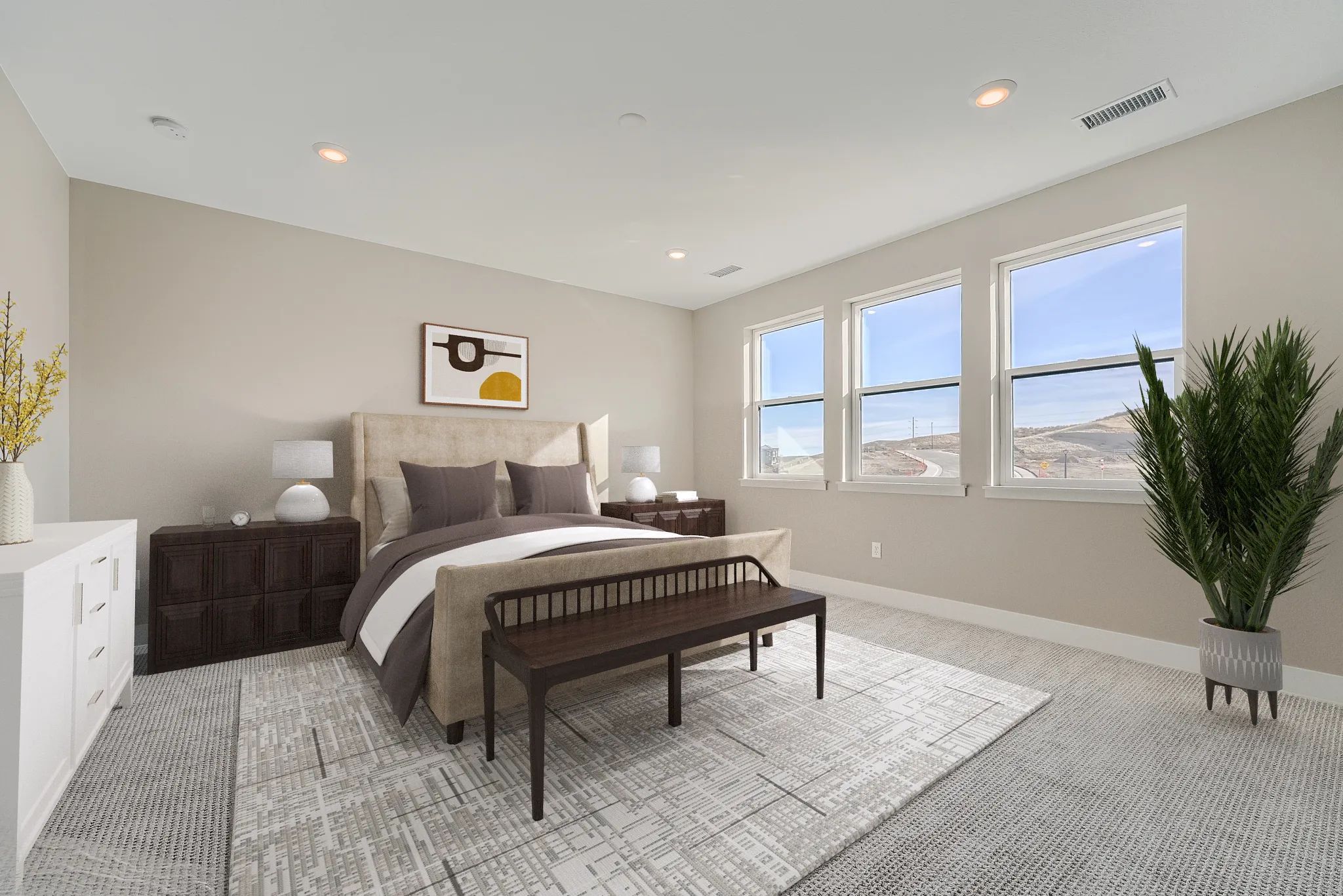 Rickie Plan Primary Bedroom - Virtually Staged