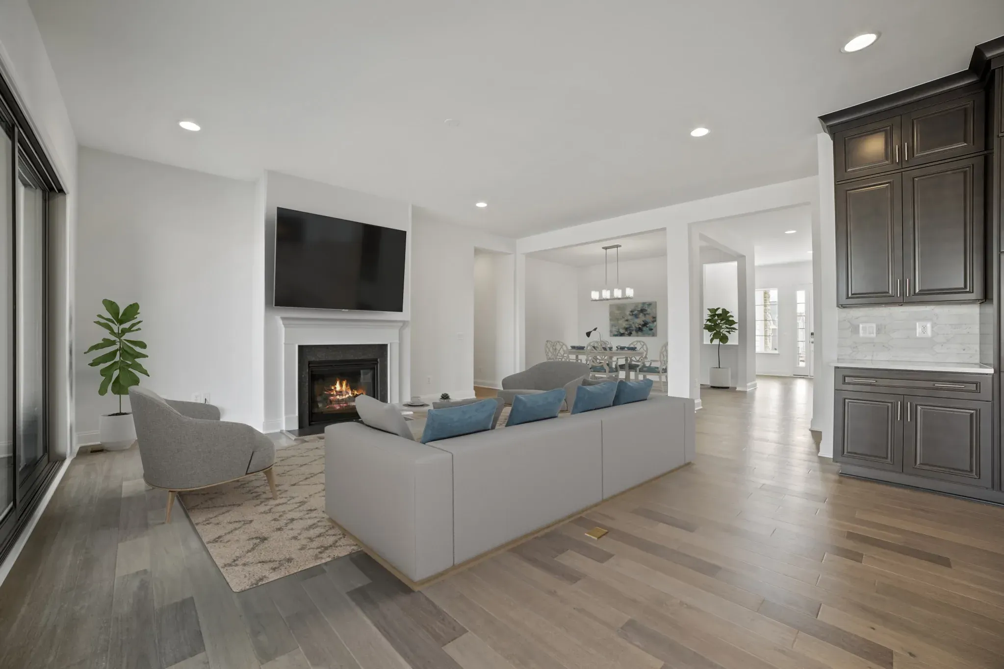 Virtually Staged Great Room
