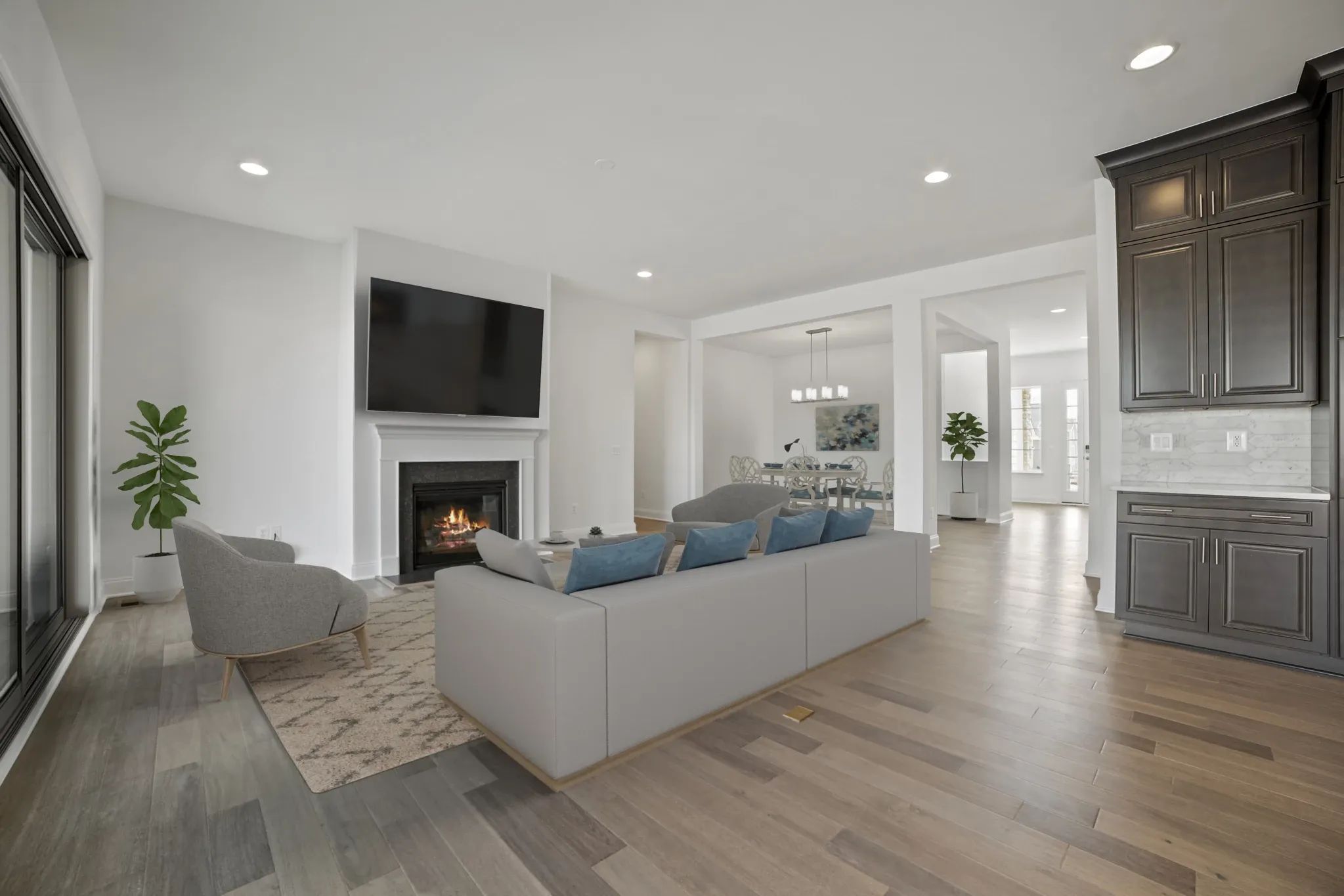 Virtually Staged Great Room