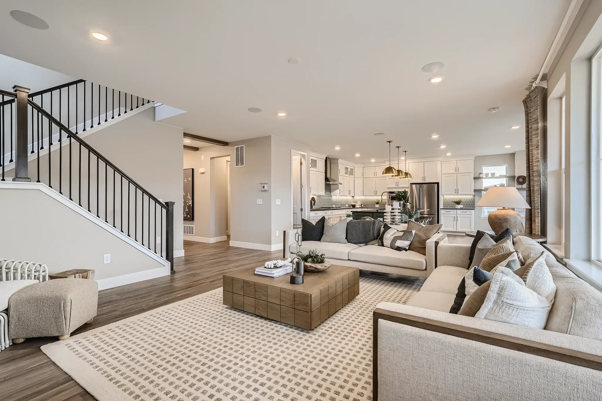 Marlow Model Great Room + Kitchen