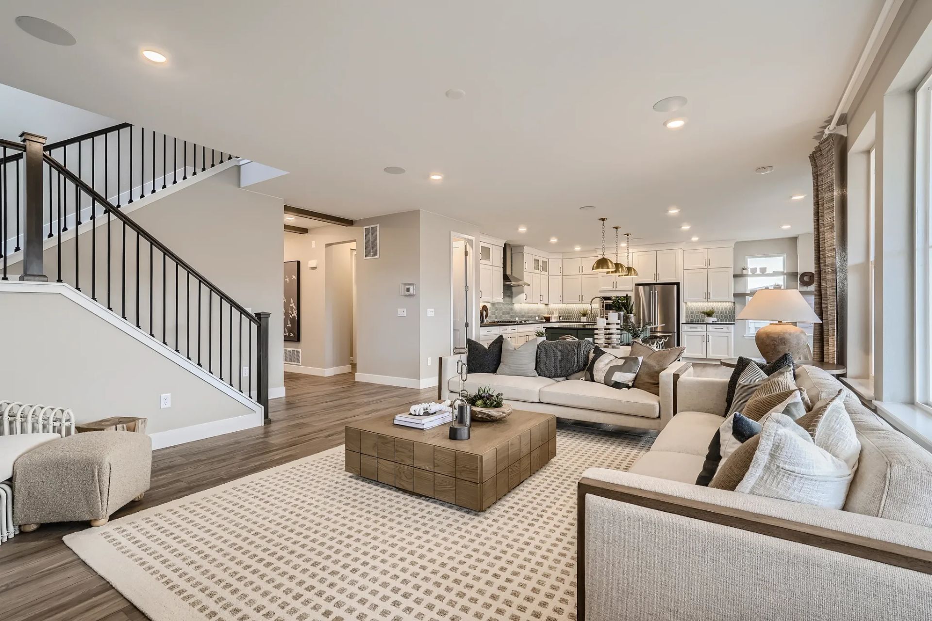 Marlow Model Great Room + Kitchen