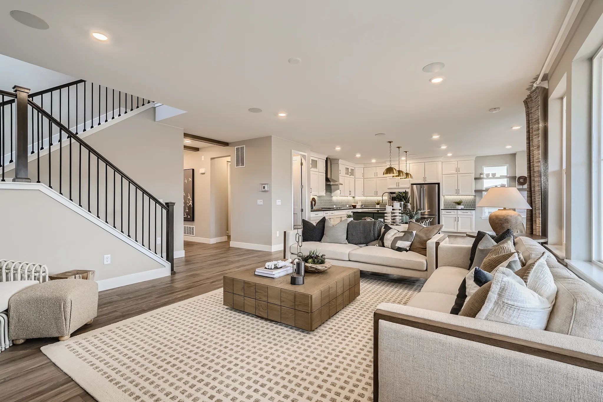 Marlow Model Great Room + Kitchen