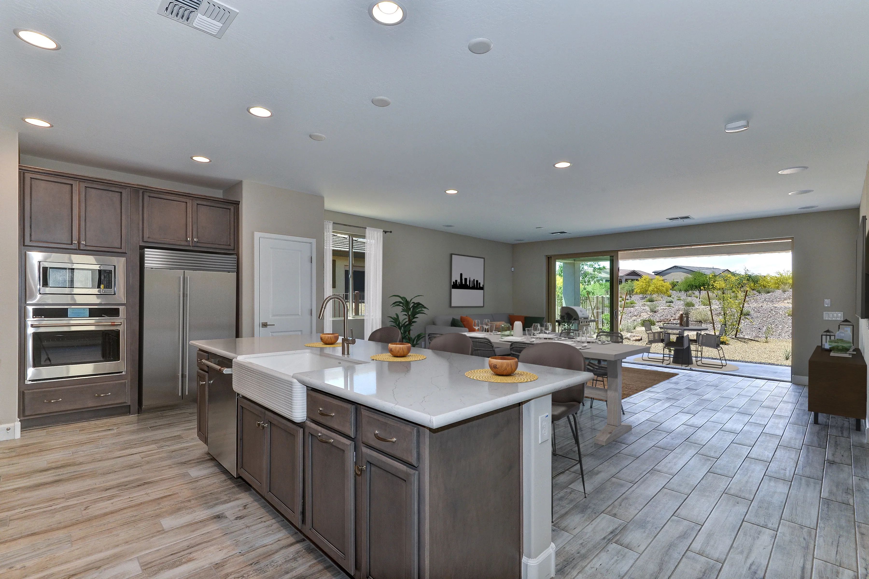 Virtully Staged Great Room