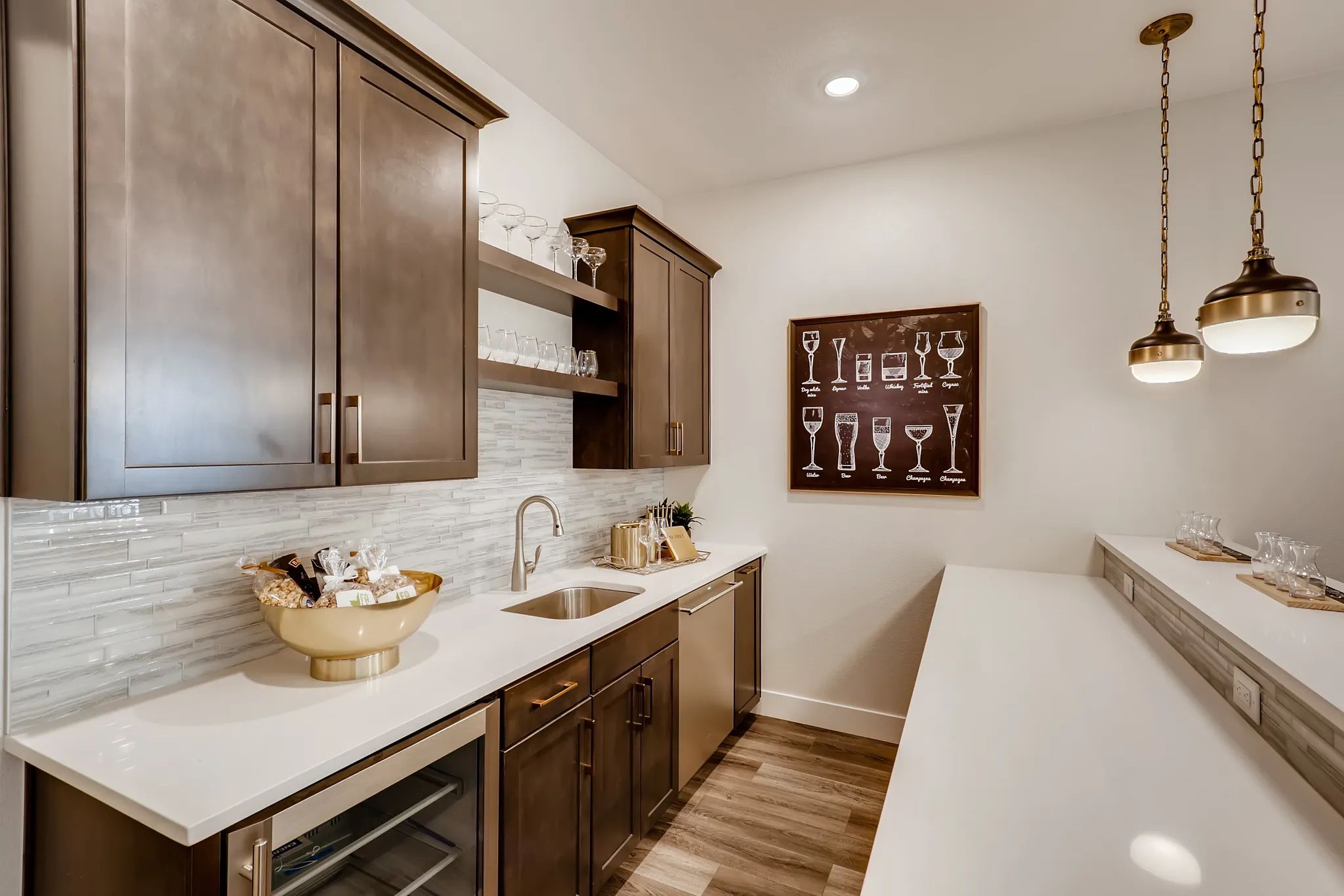 Finished Basement Wet Bar