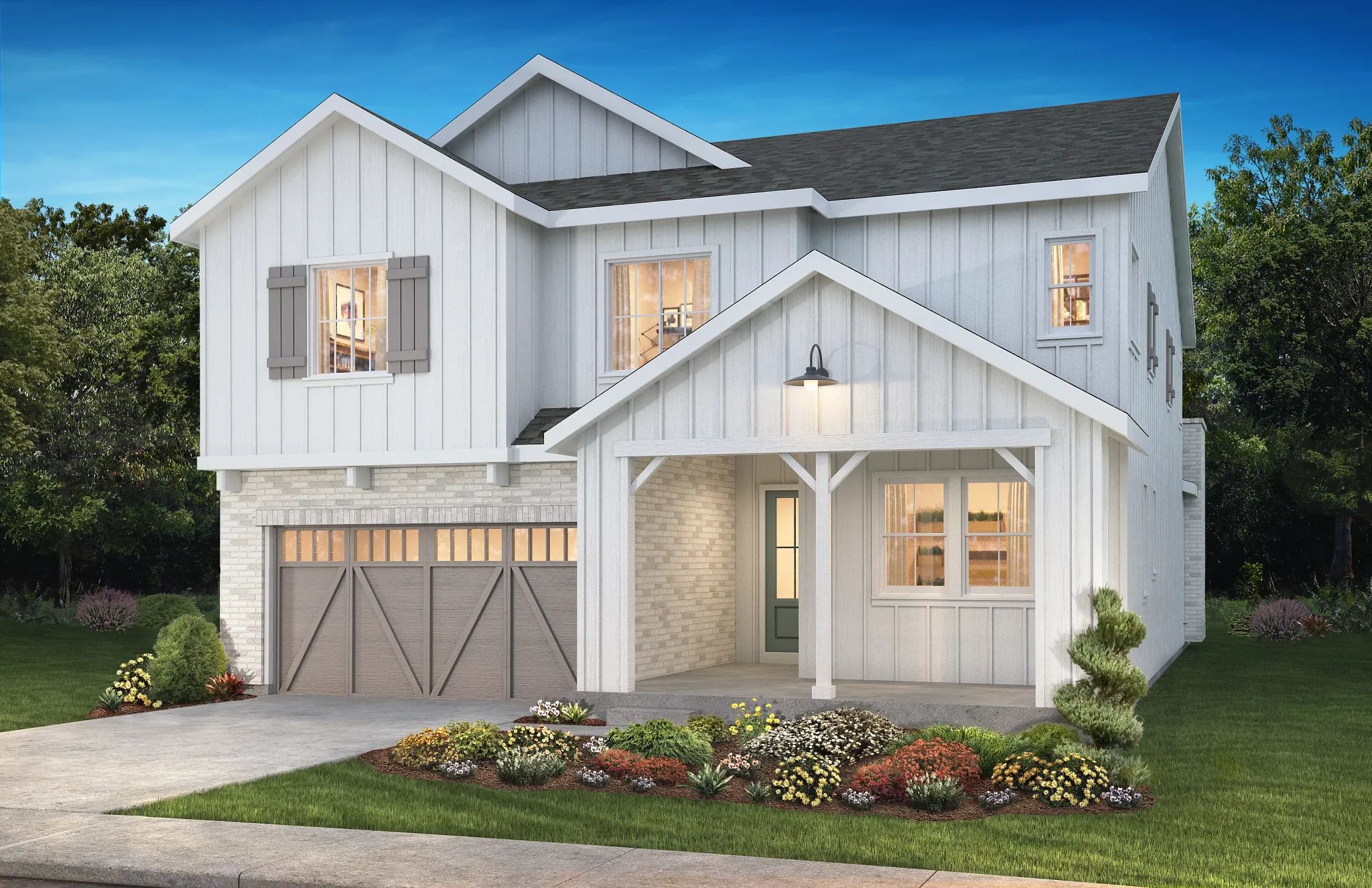 Exterior A: Modern Farmhouse