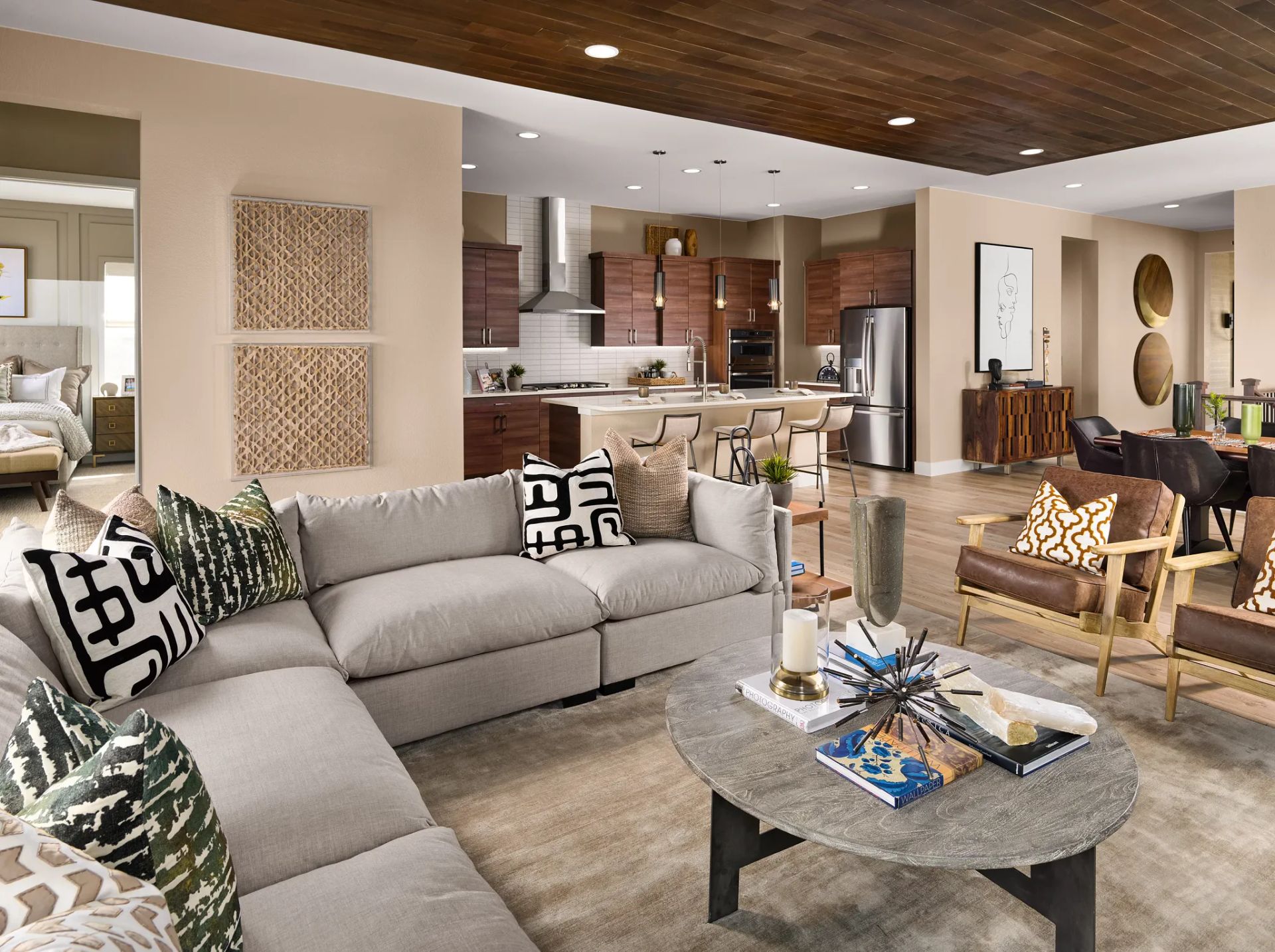 Great Room, Kitchen + Dining