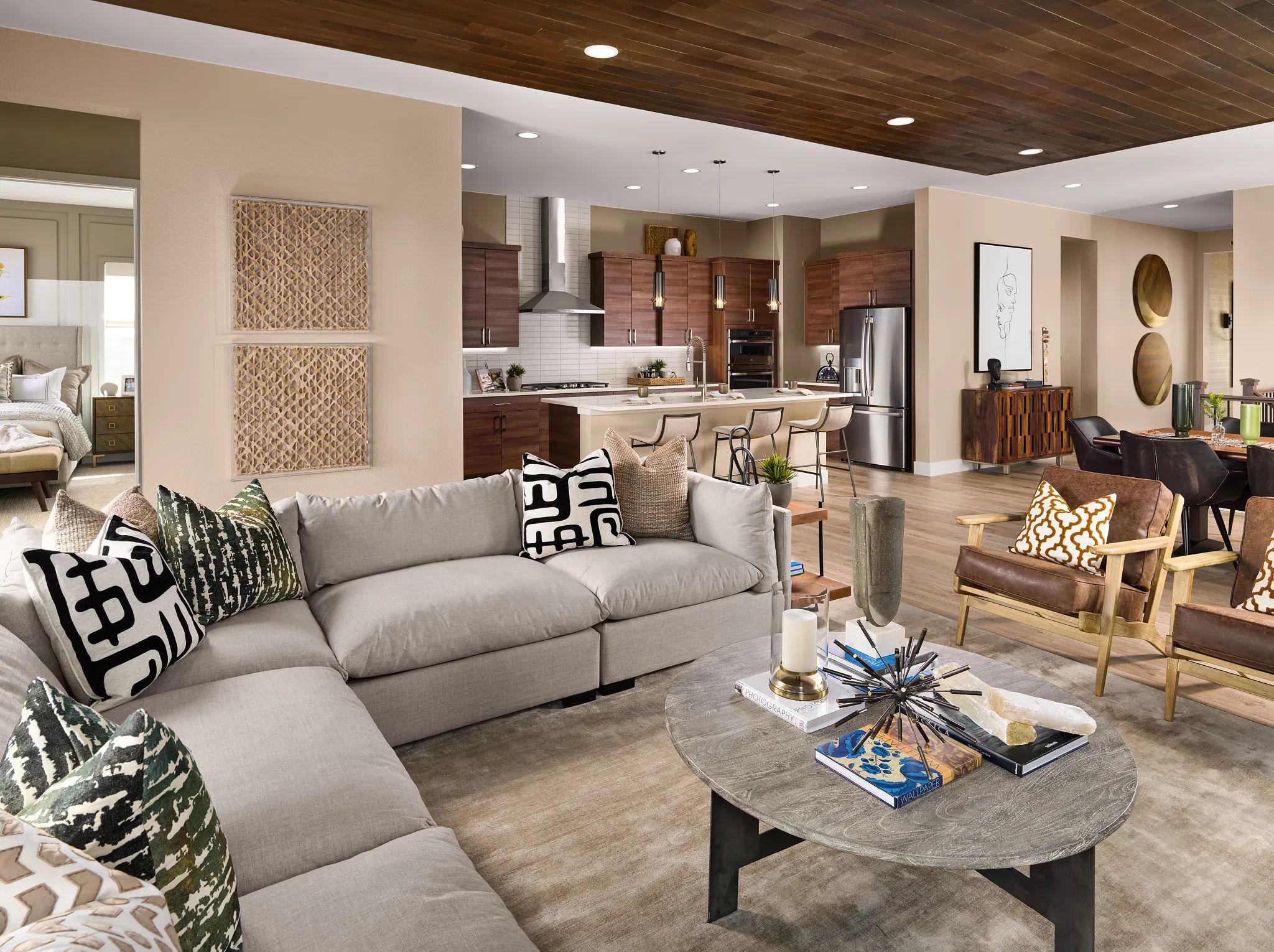 Great Room, Kitchen + Dining