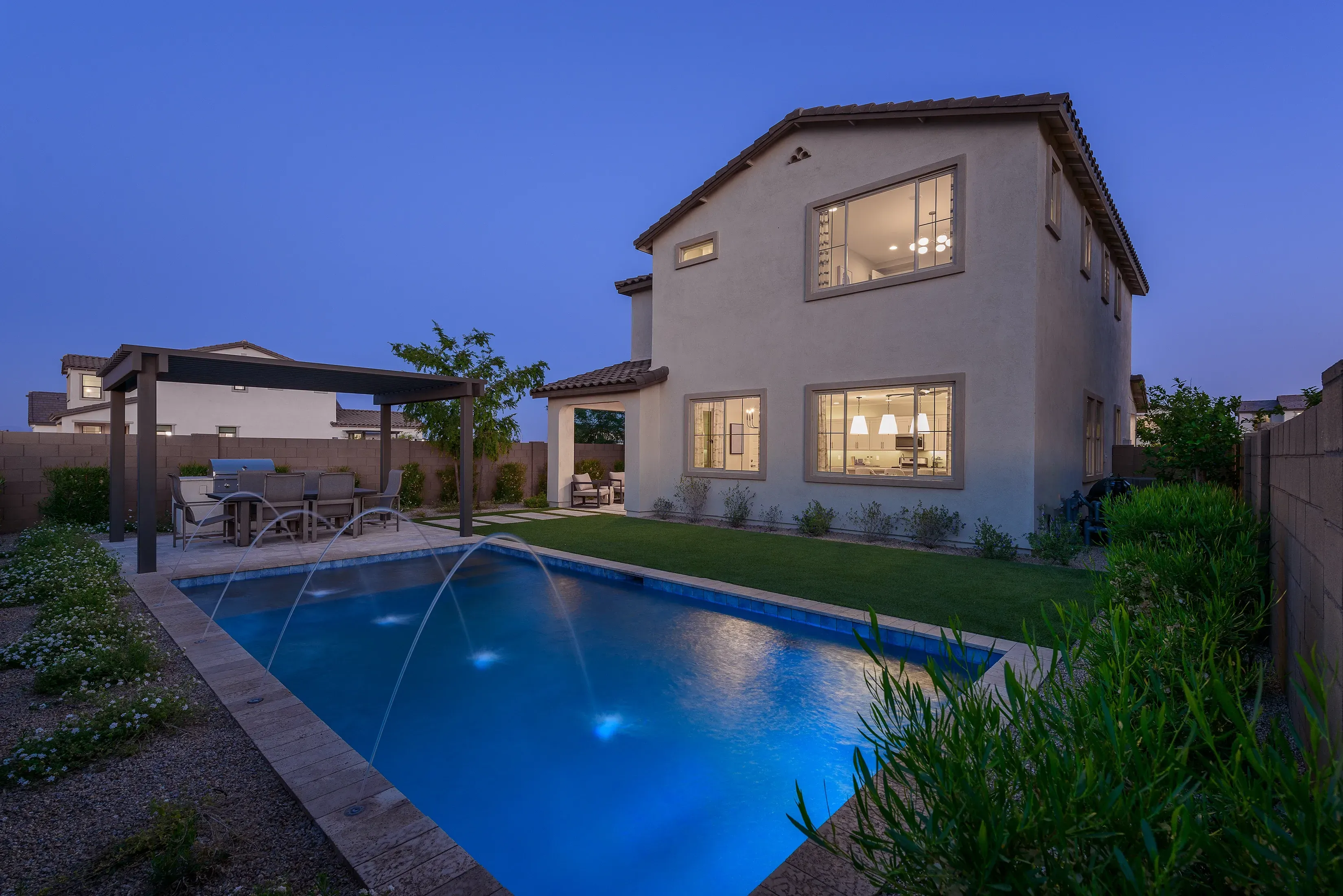 Plan 3521 Model Backyard