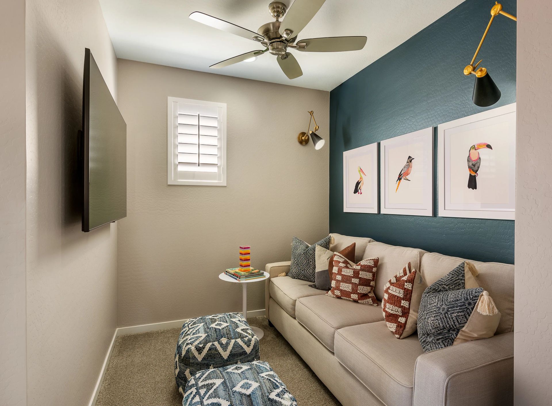 Model Study and TV Room