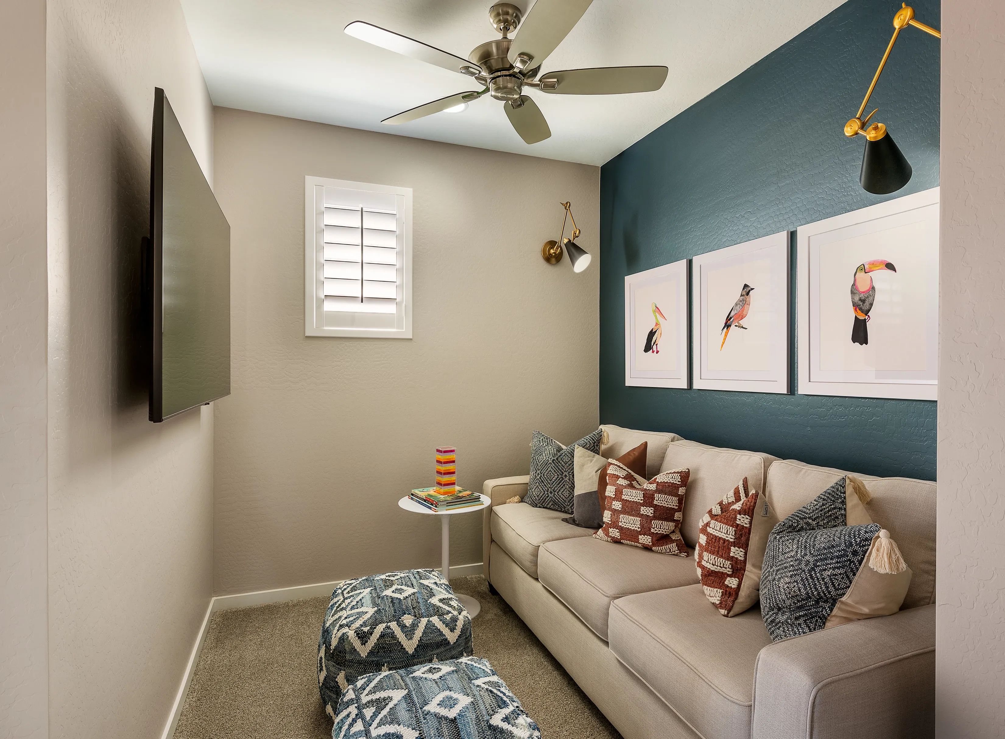 Model Study and TV Room