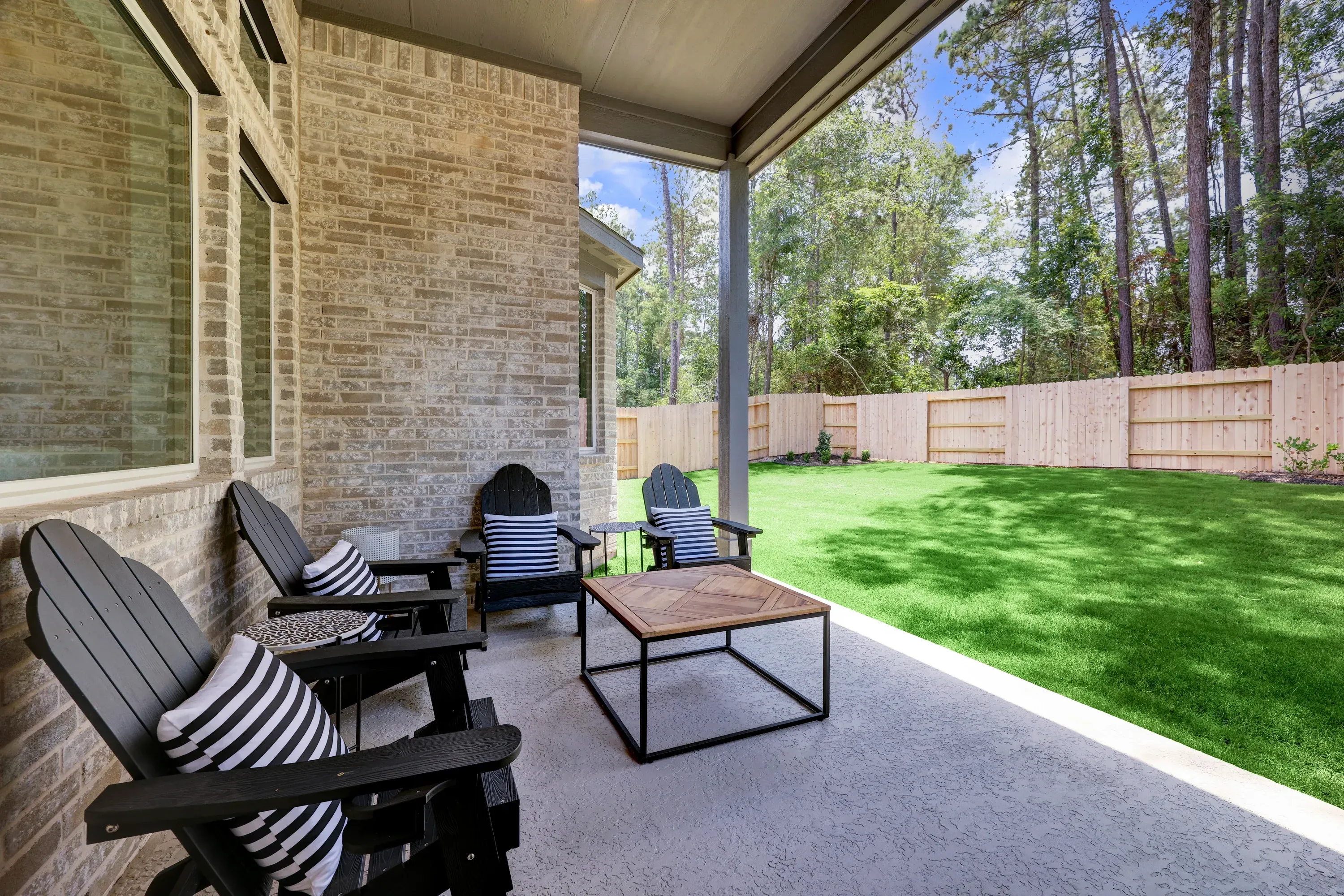 Model home patio