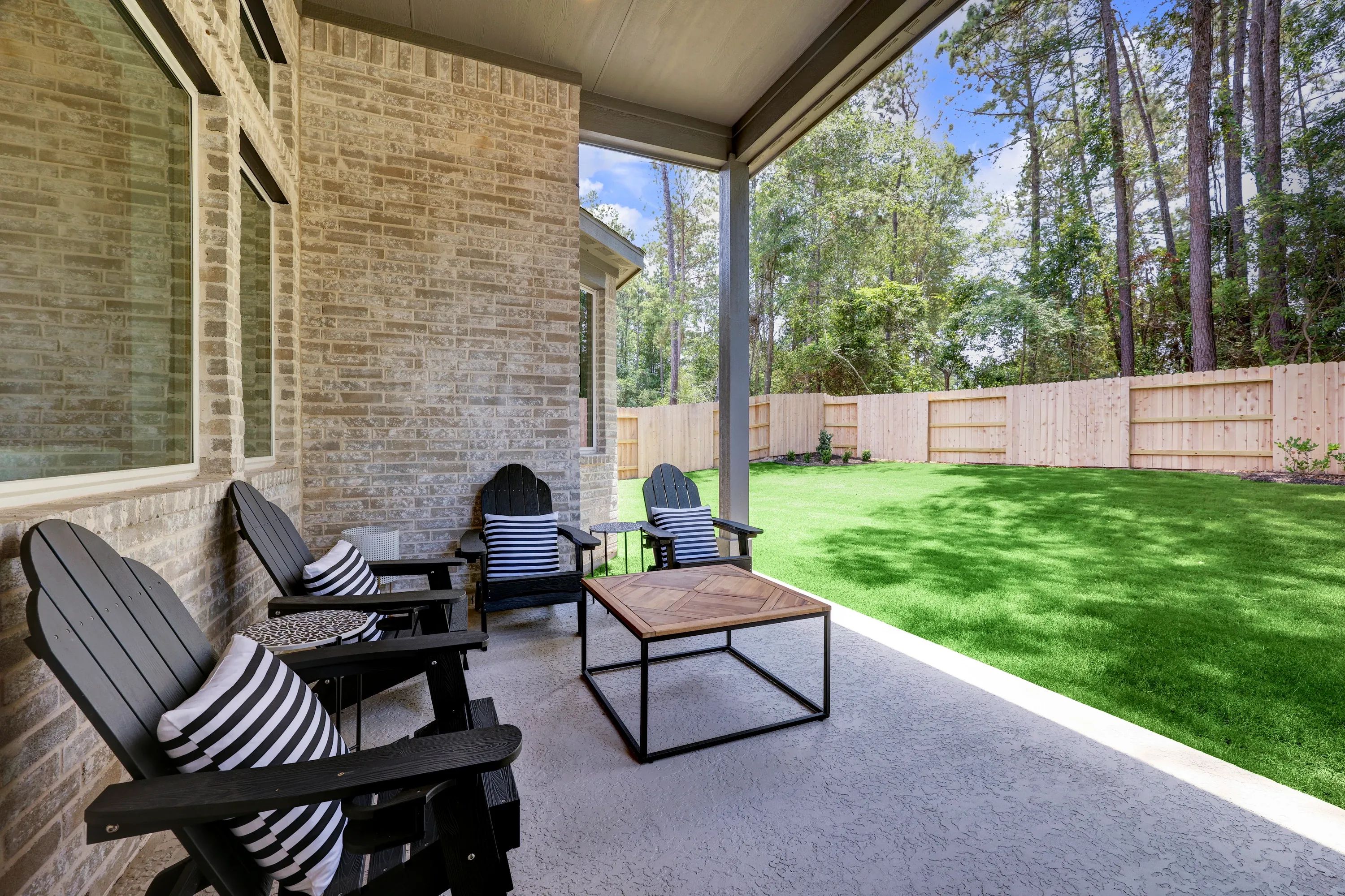 Model home patio