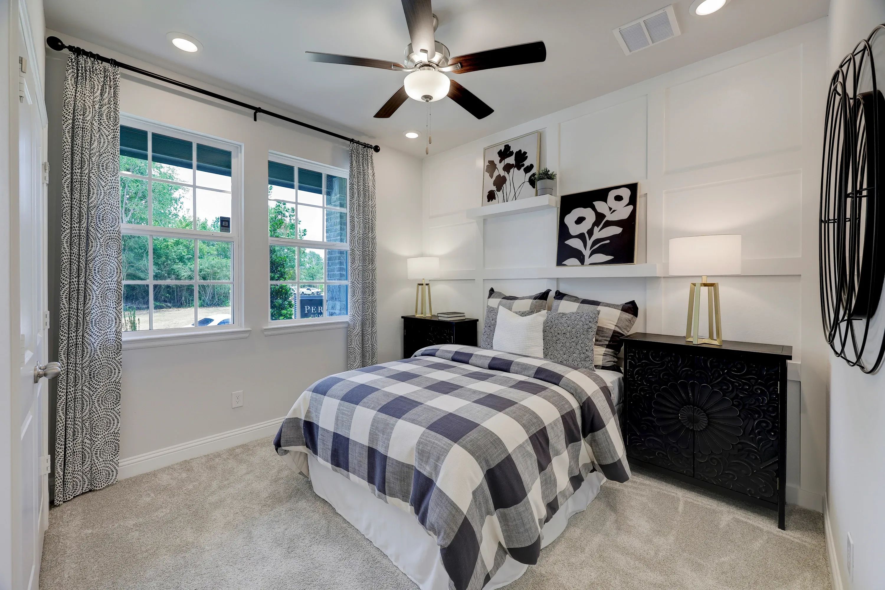 Model home downstairs bed