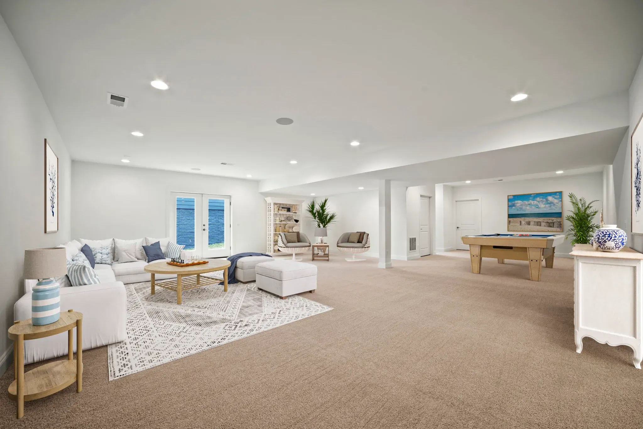 Virtually Staged Lower Level