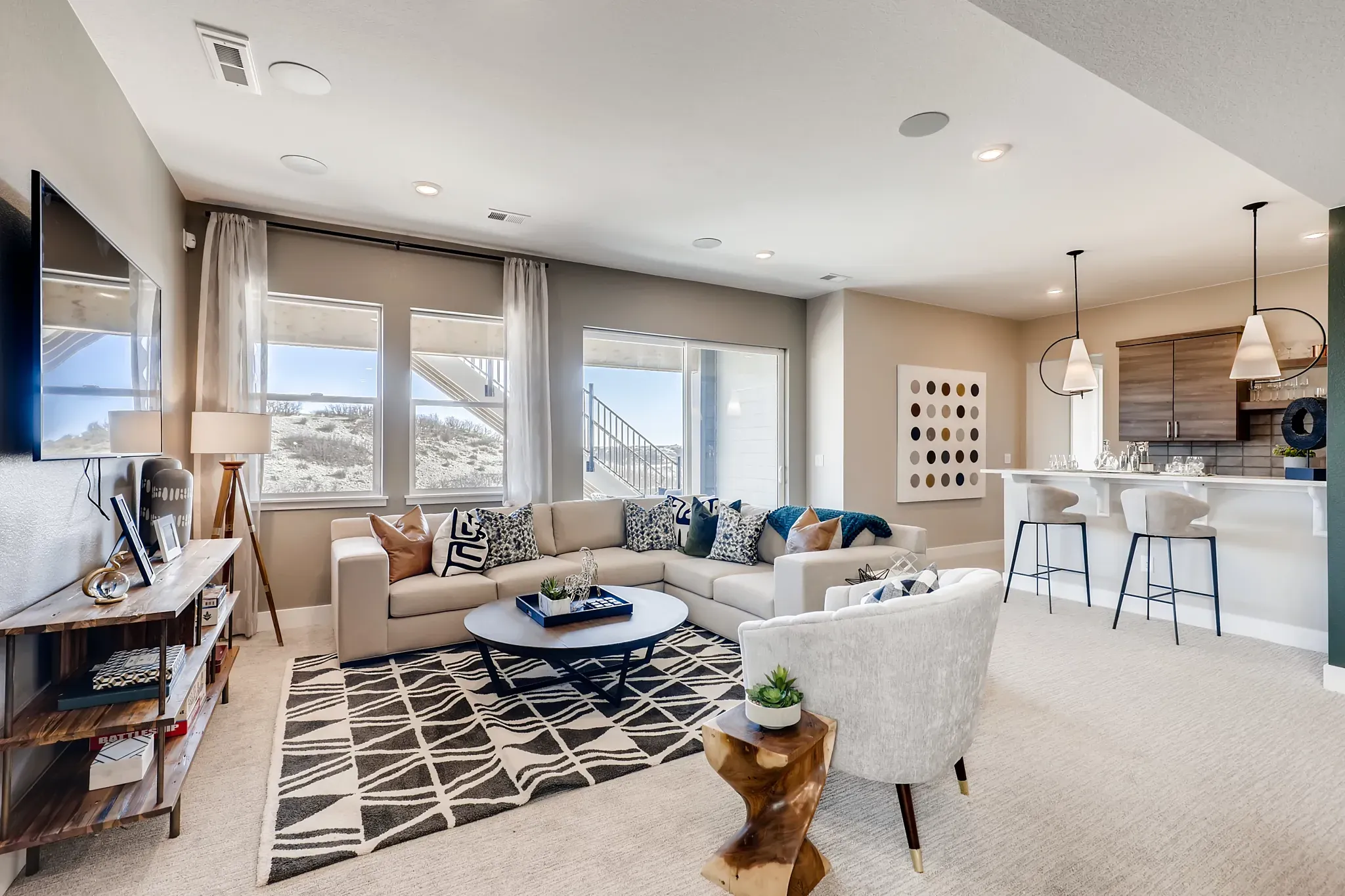 Finished Basement Rec Room