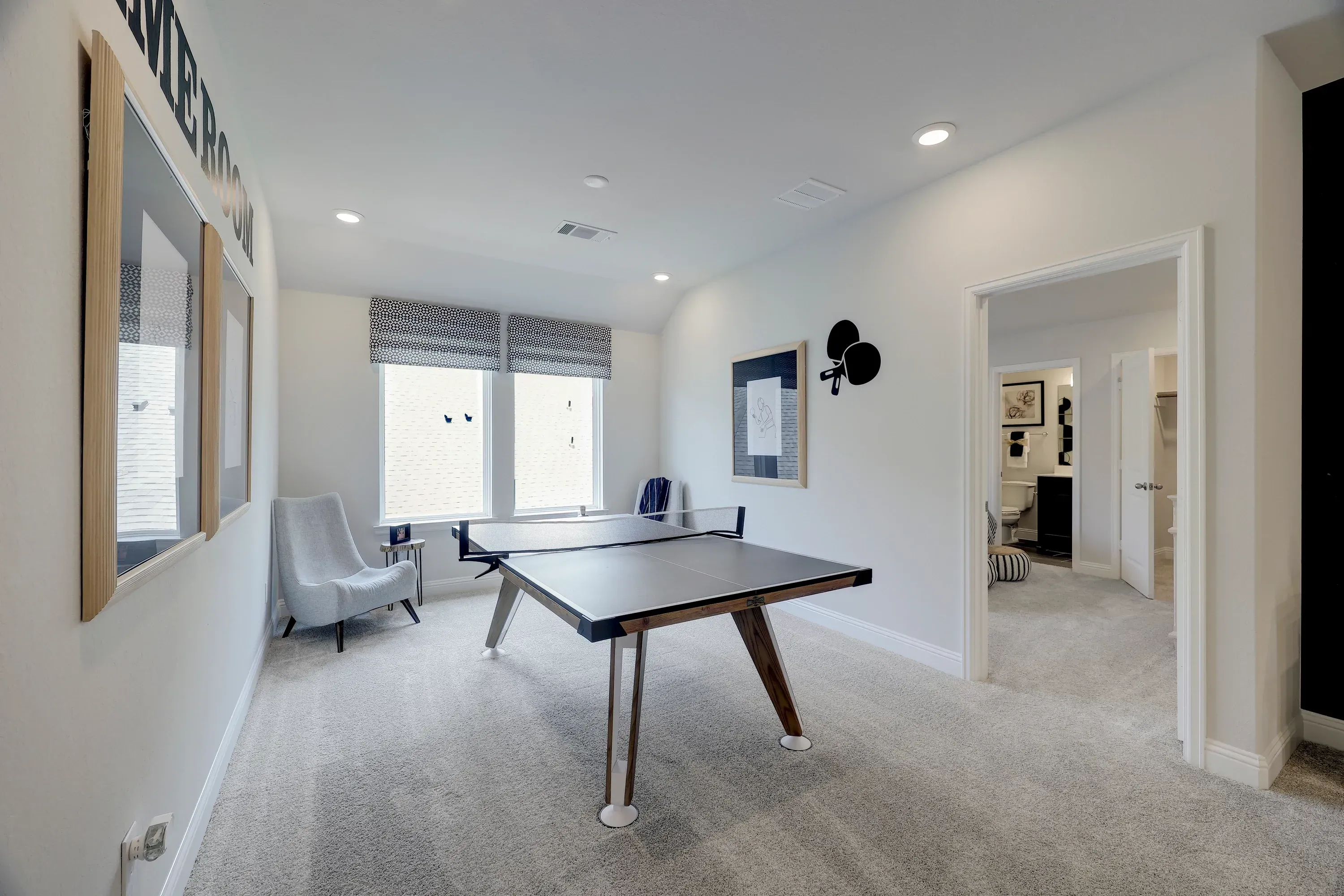 Model home game room