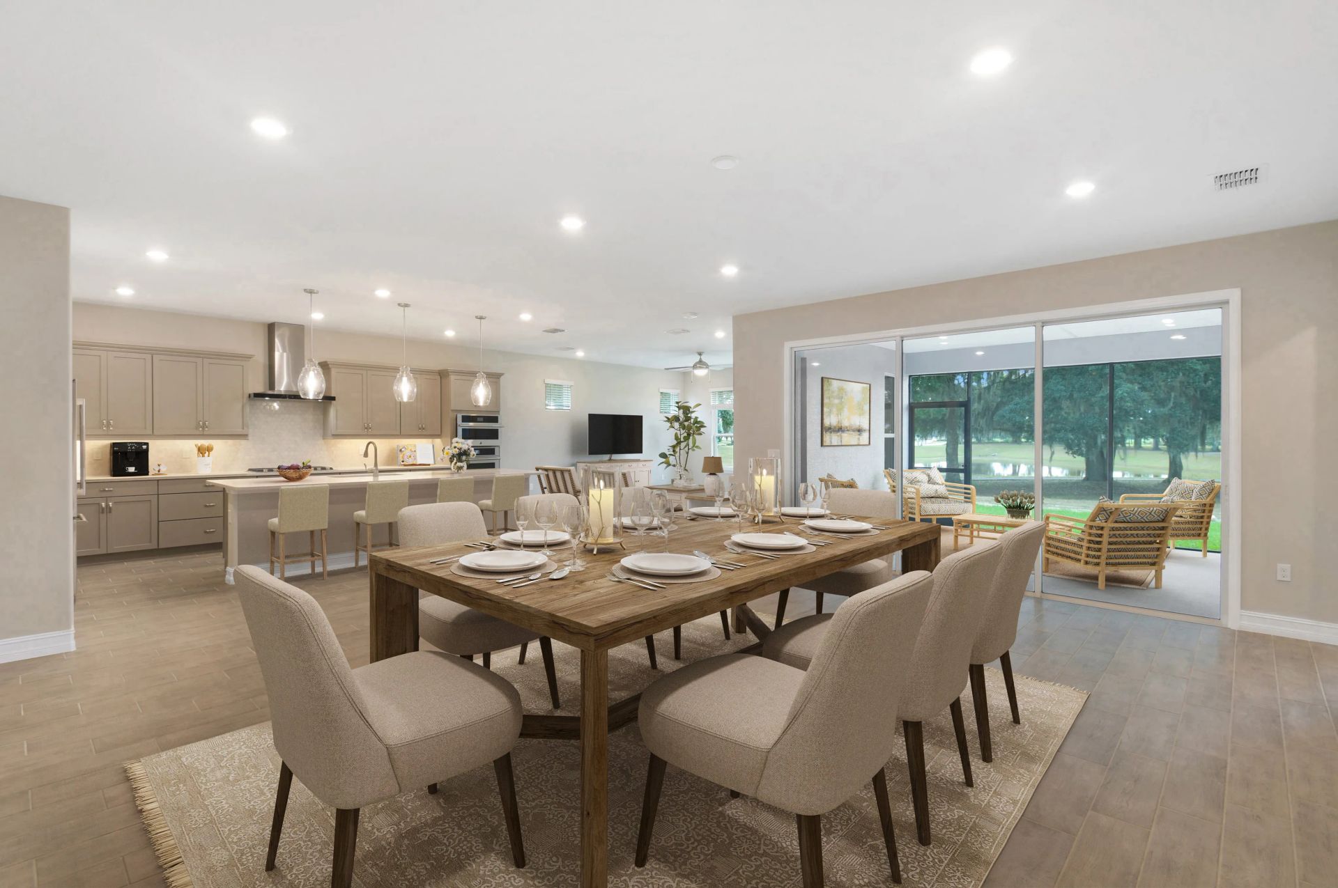 Virtually Staged Dining