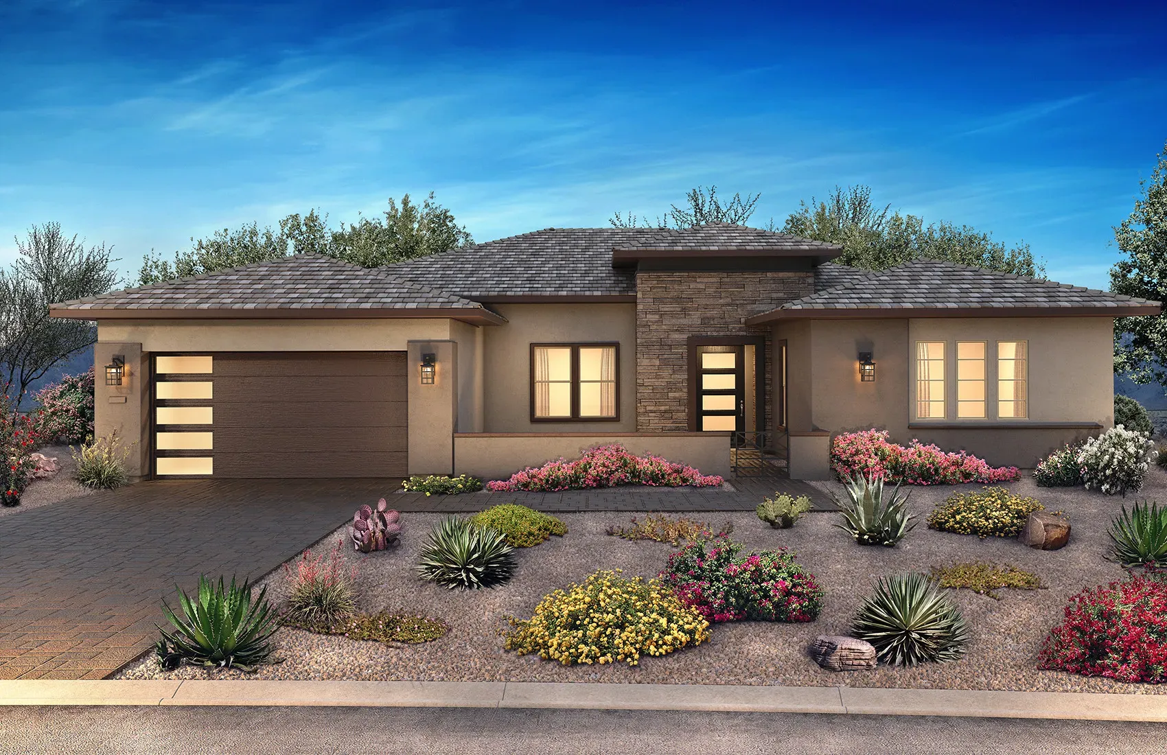 Desert Contemporary Elevation