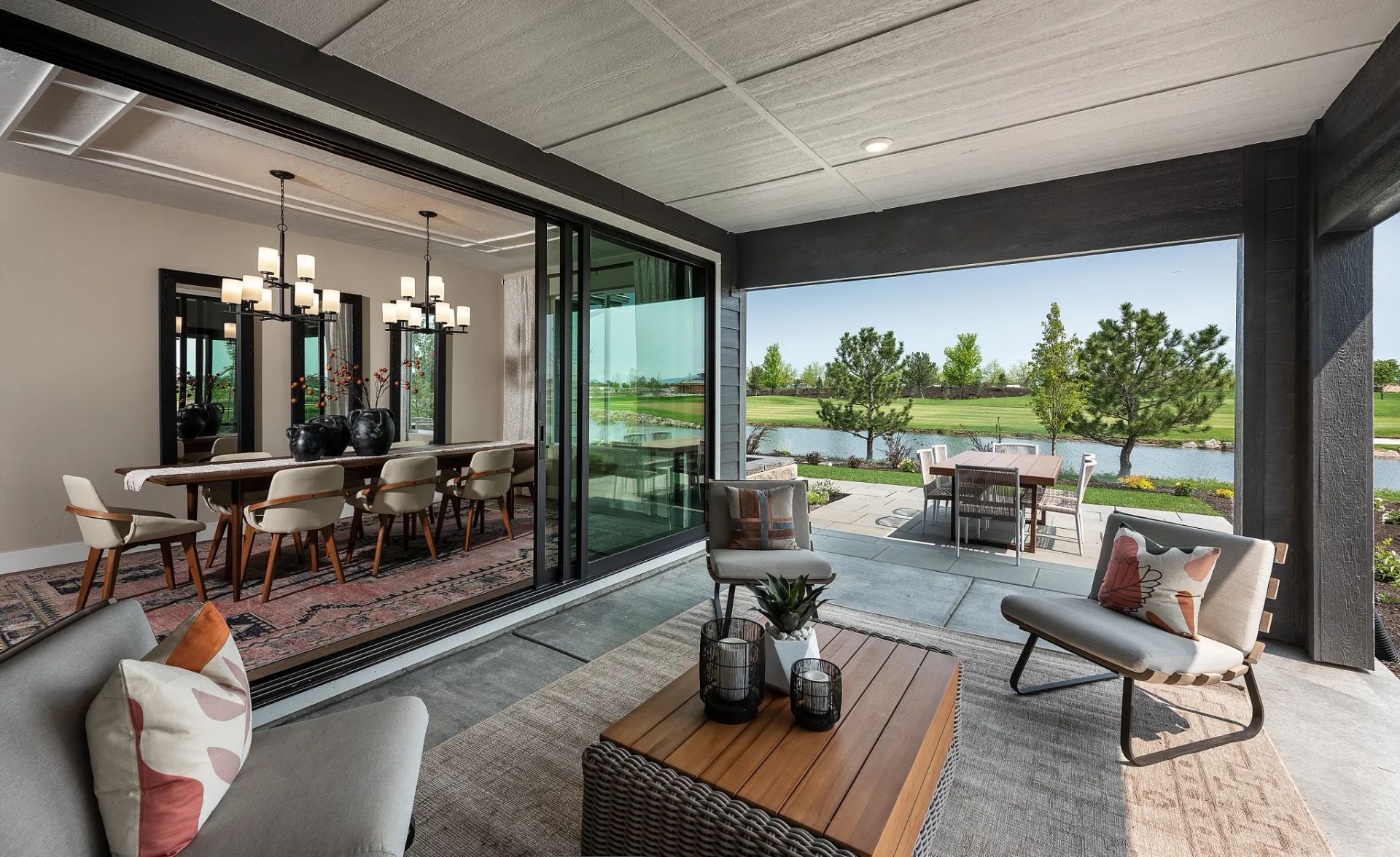 Outdoor Patio of Model at Valor