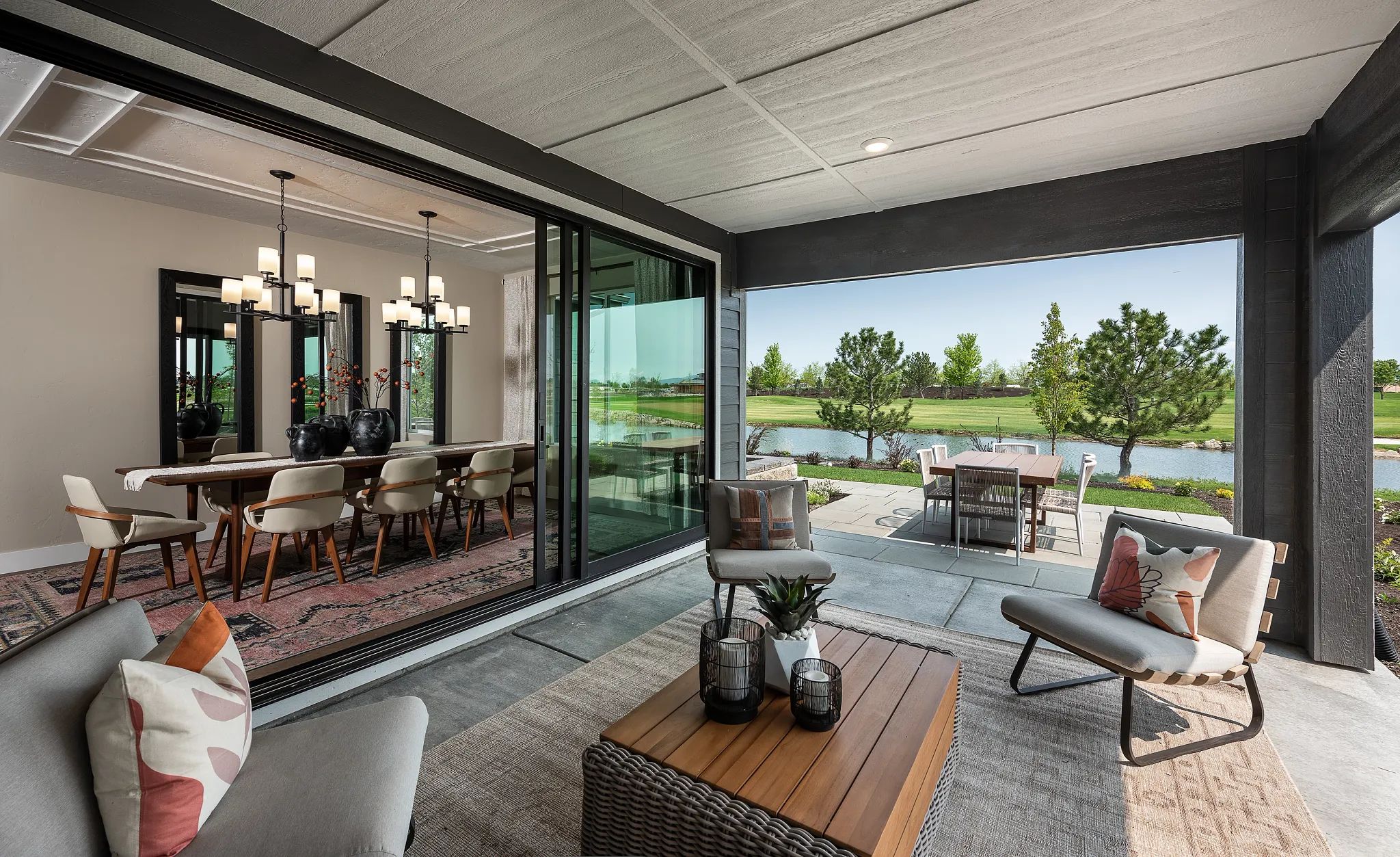 Outdoor Patio of Model at Valor
