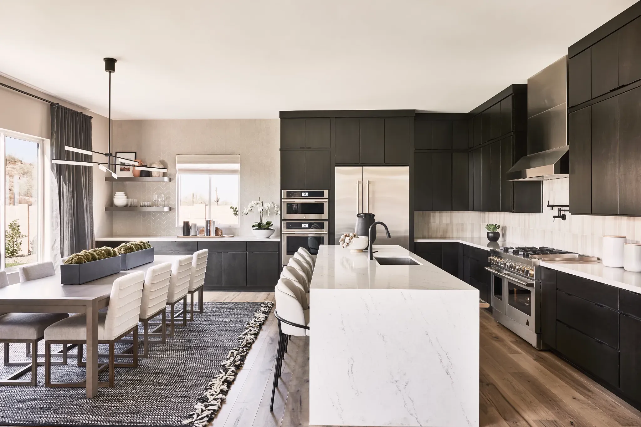 Model Kitchen and Dining Area