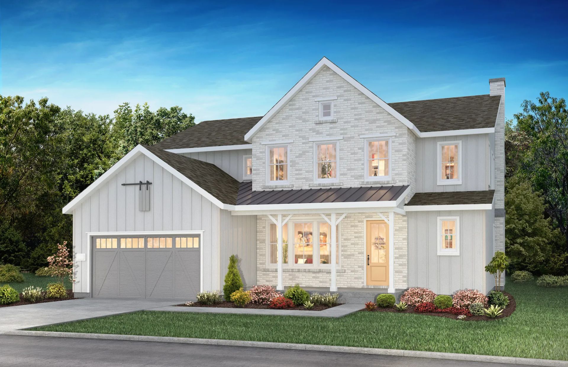 Exterior A: Modern Farmhouse