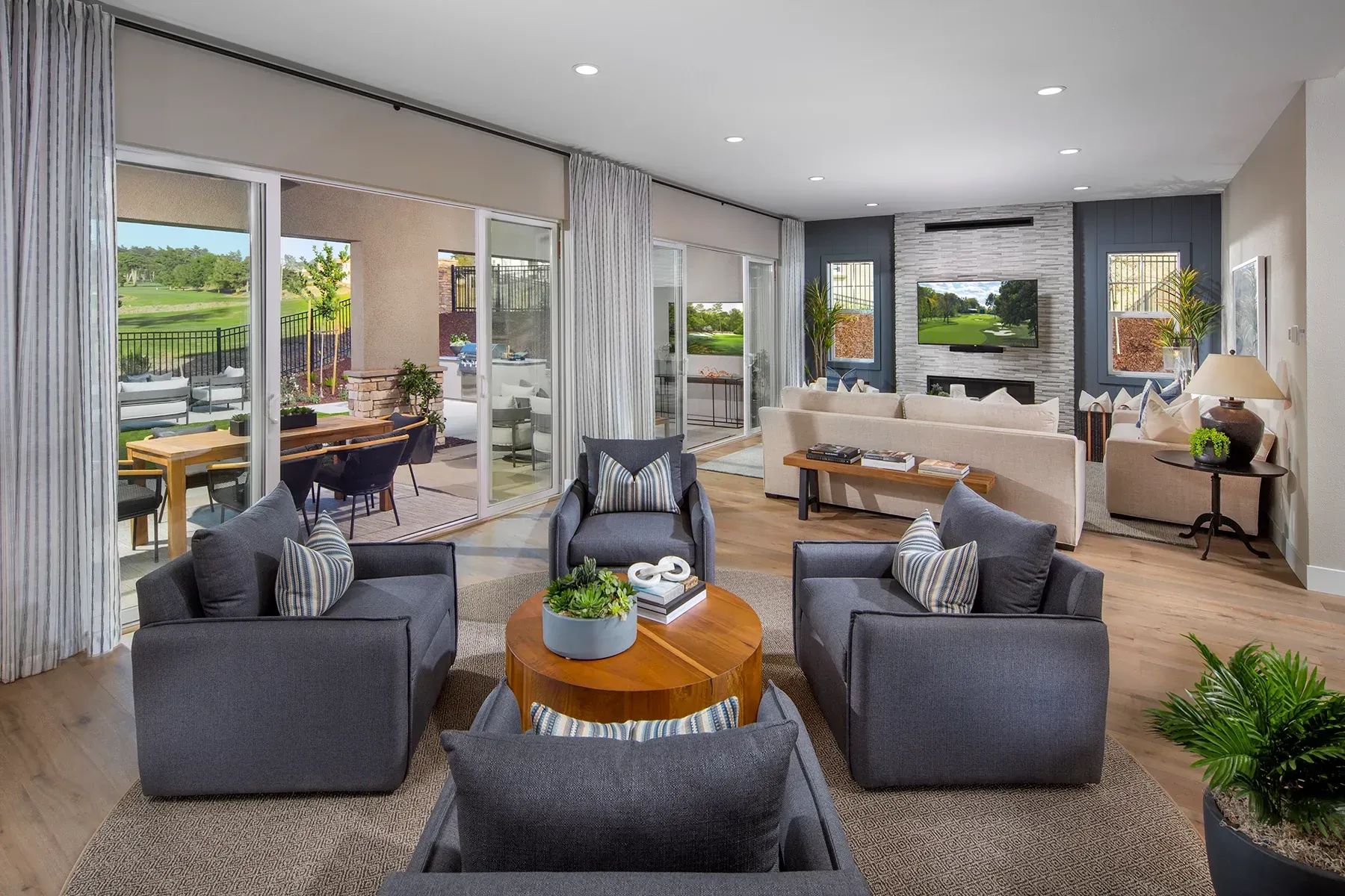 Plan 4 Model Great Room