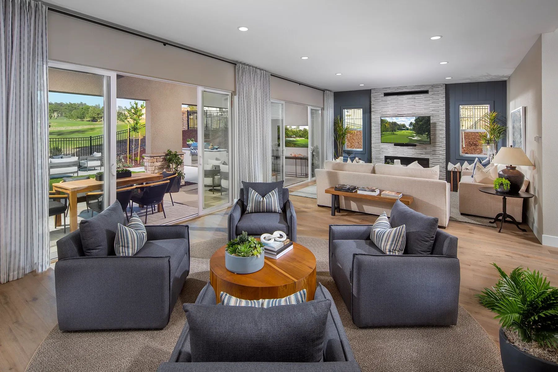 Plan 4 Model Great Room