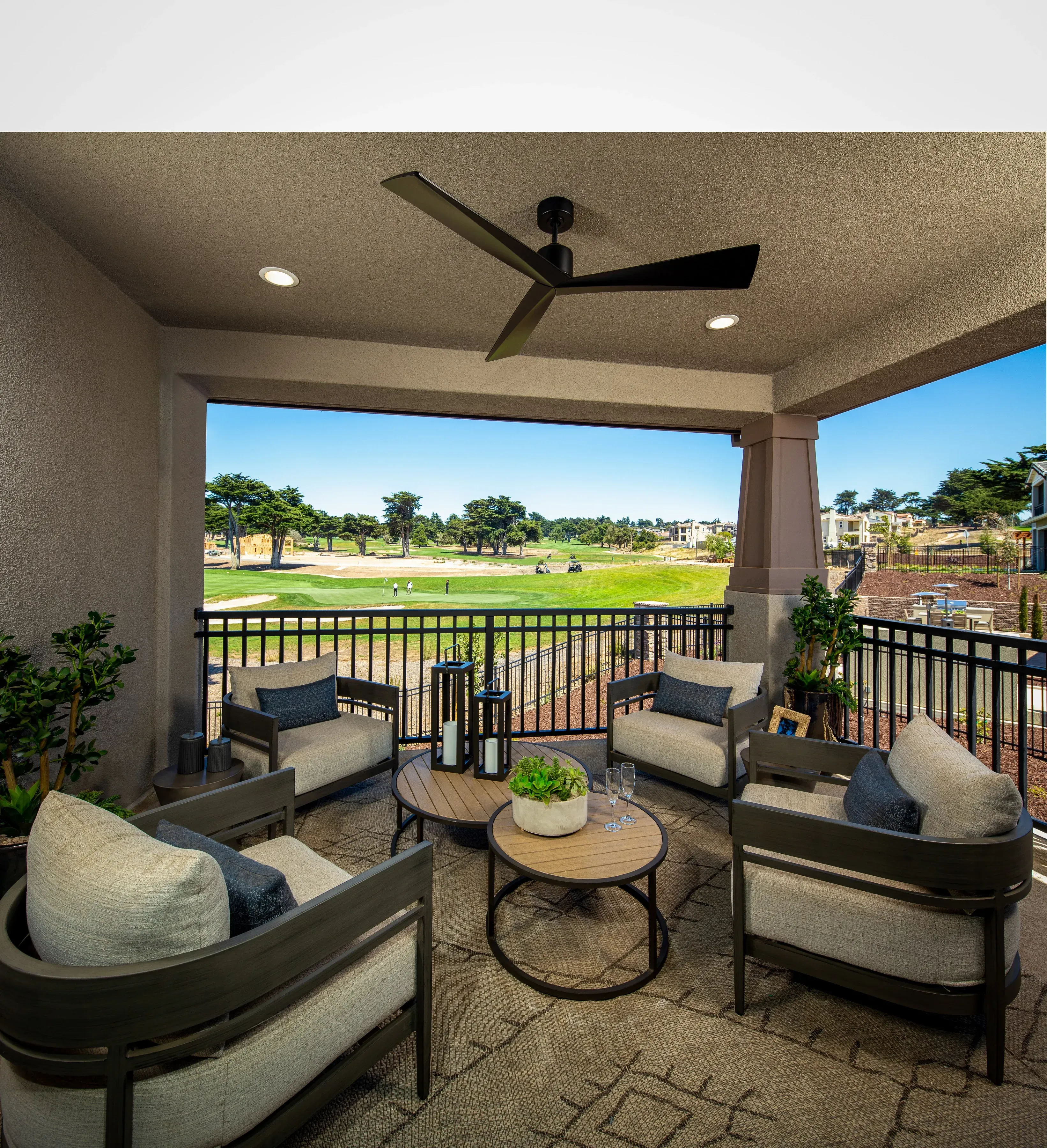 Plan 4 Model Home Balcony