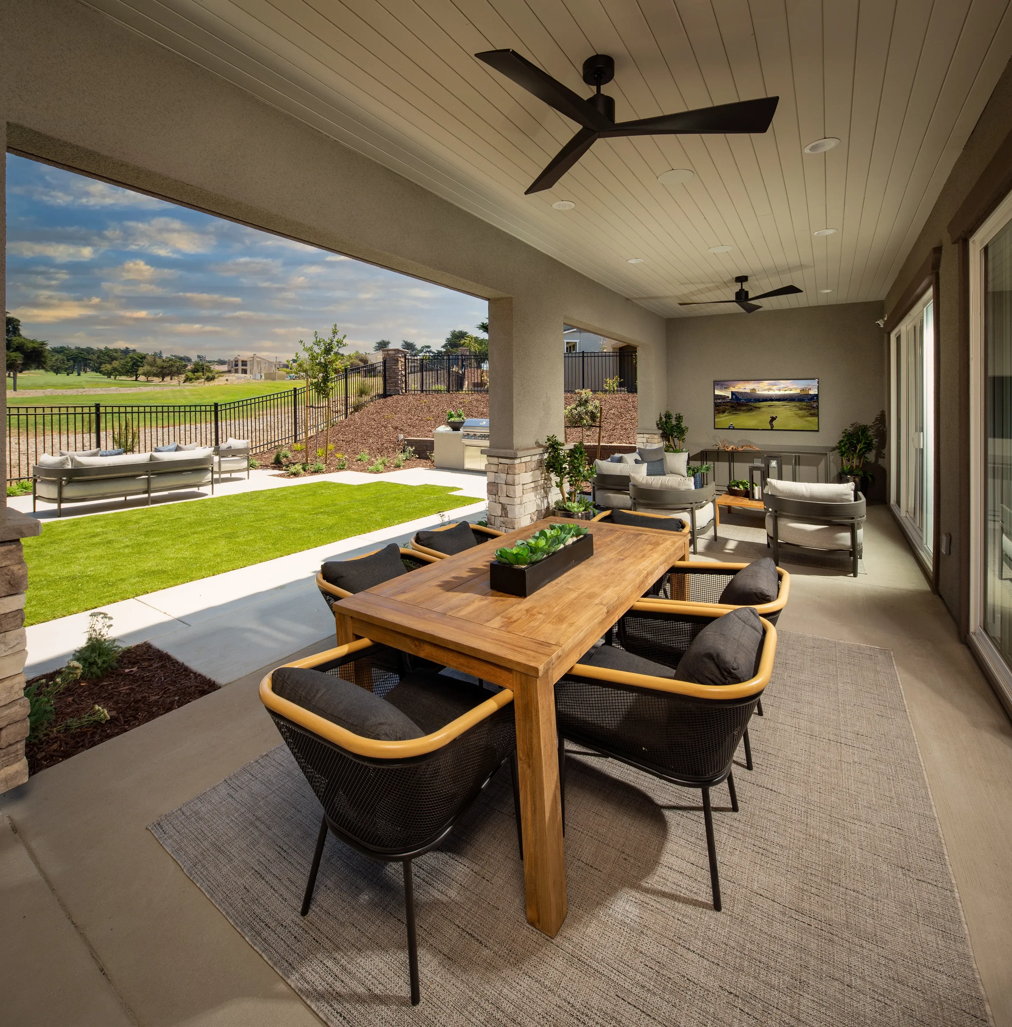 Plan 4 Model Backyard