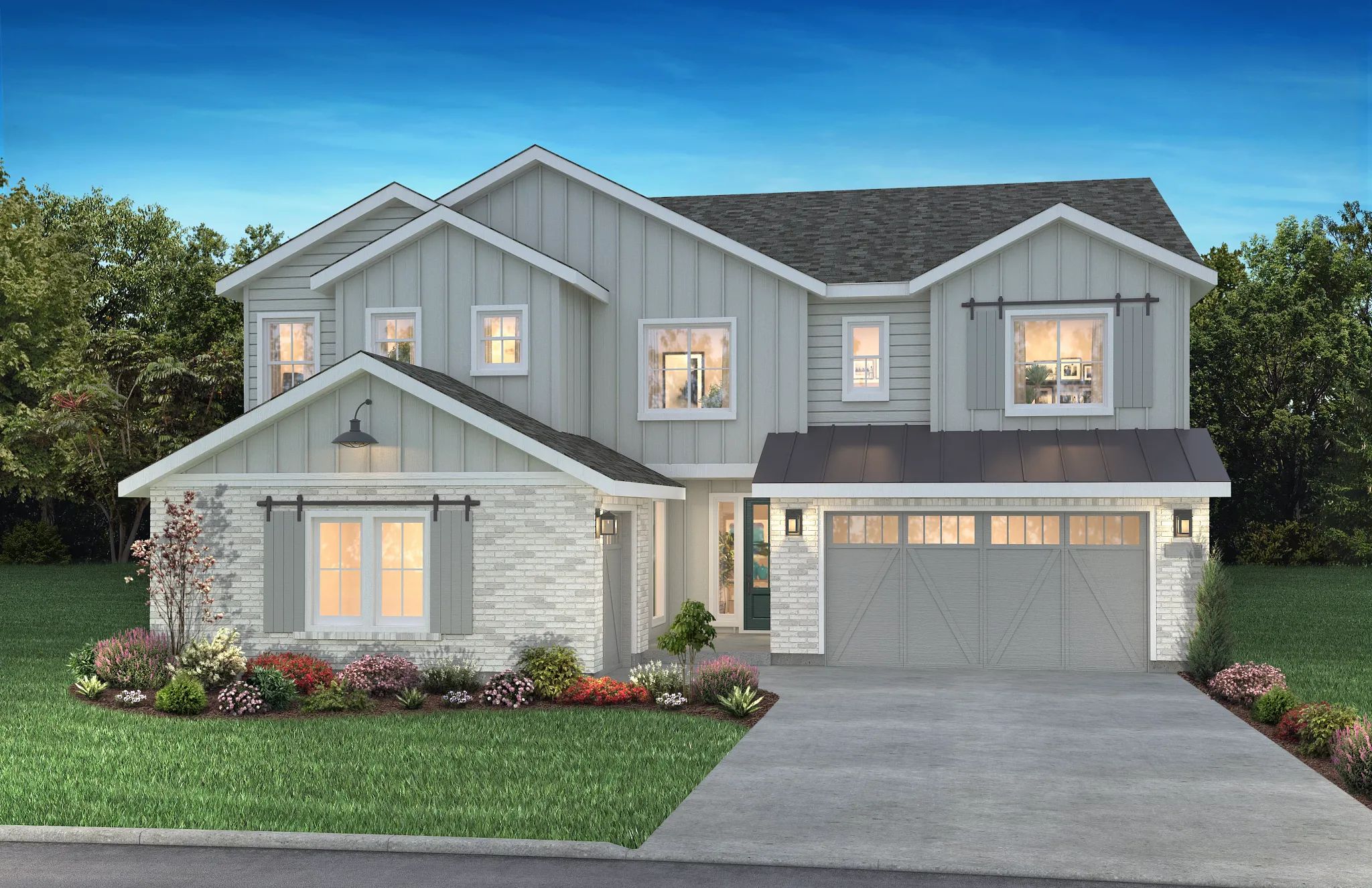 Exterior A: Modern Farmhouse